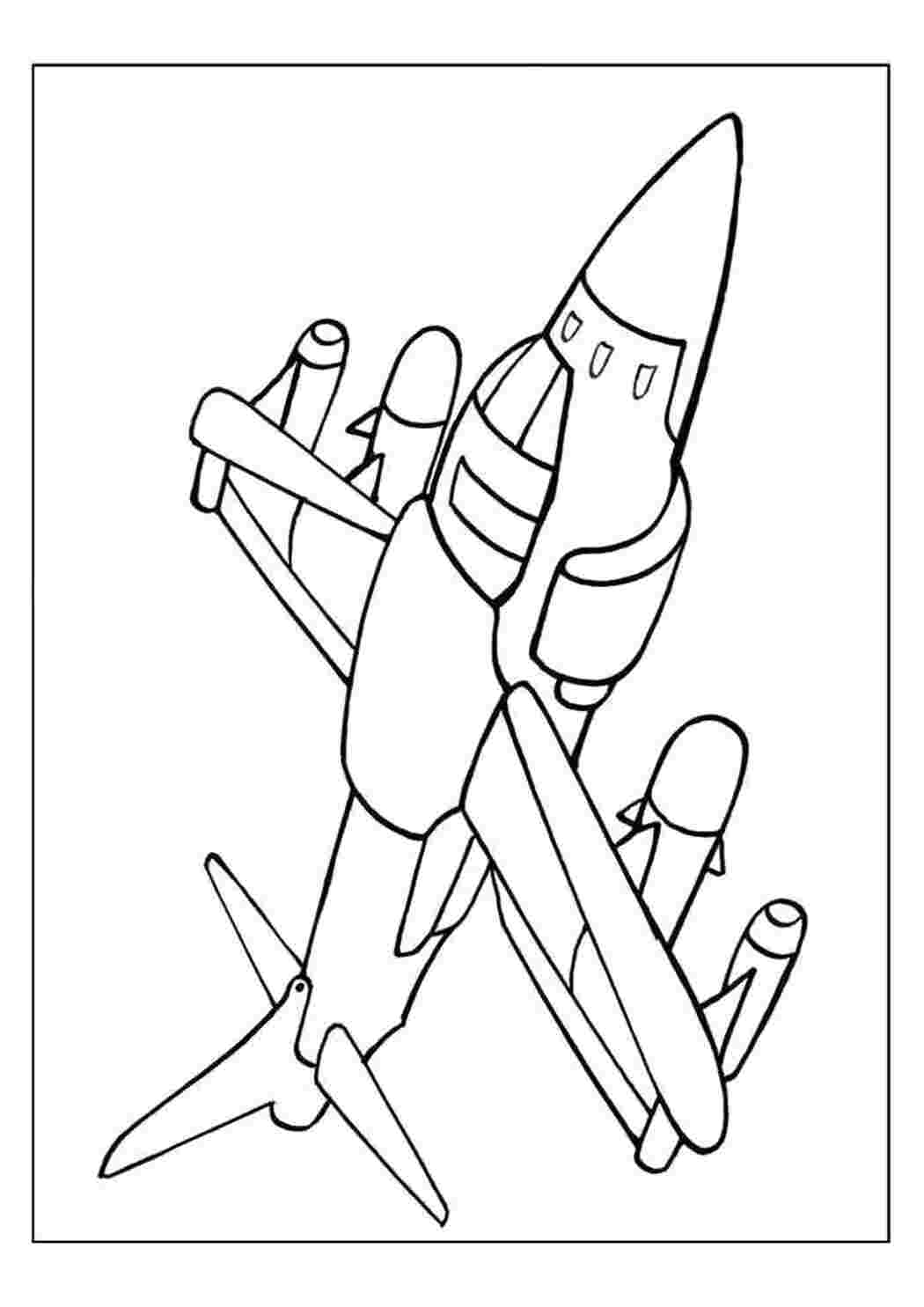 Раскраска Самолёт взлетает