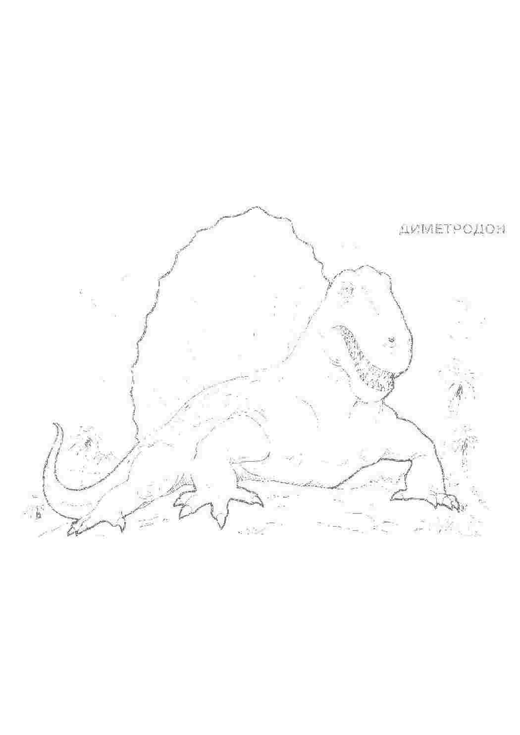 Раскраска Диметродон