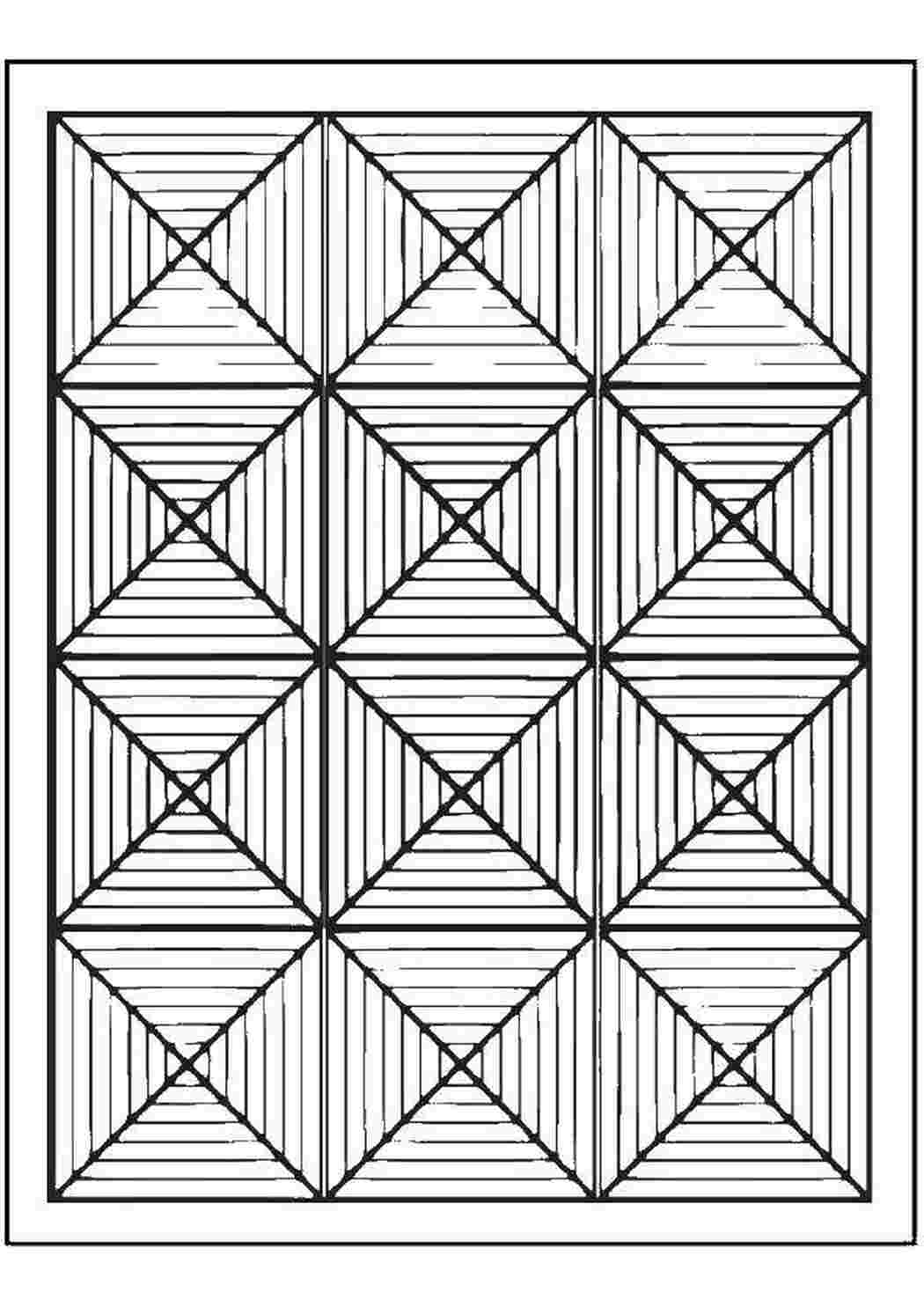 Геометрический узор в прямоугольнике