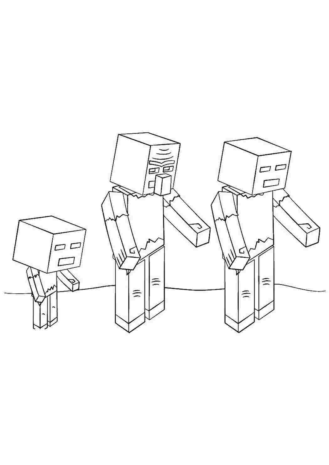 Раскраска Майнкрафт