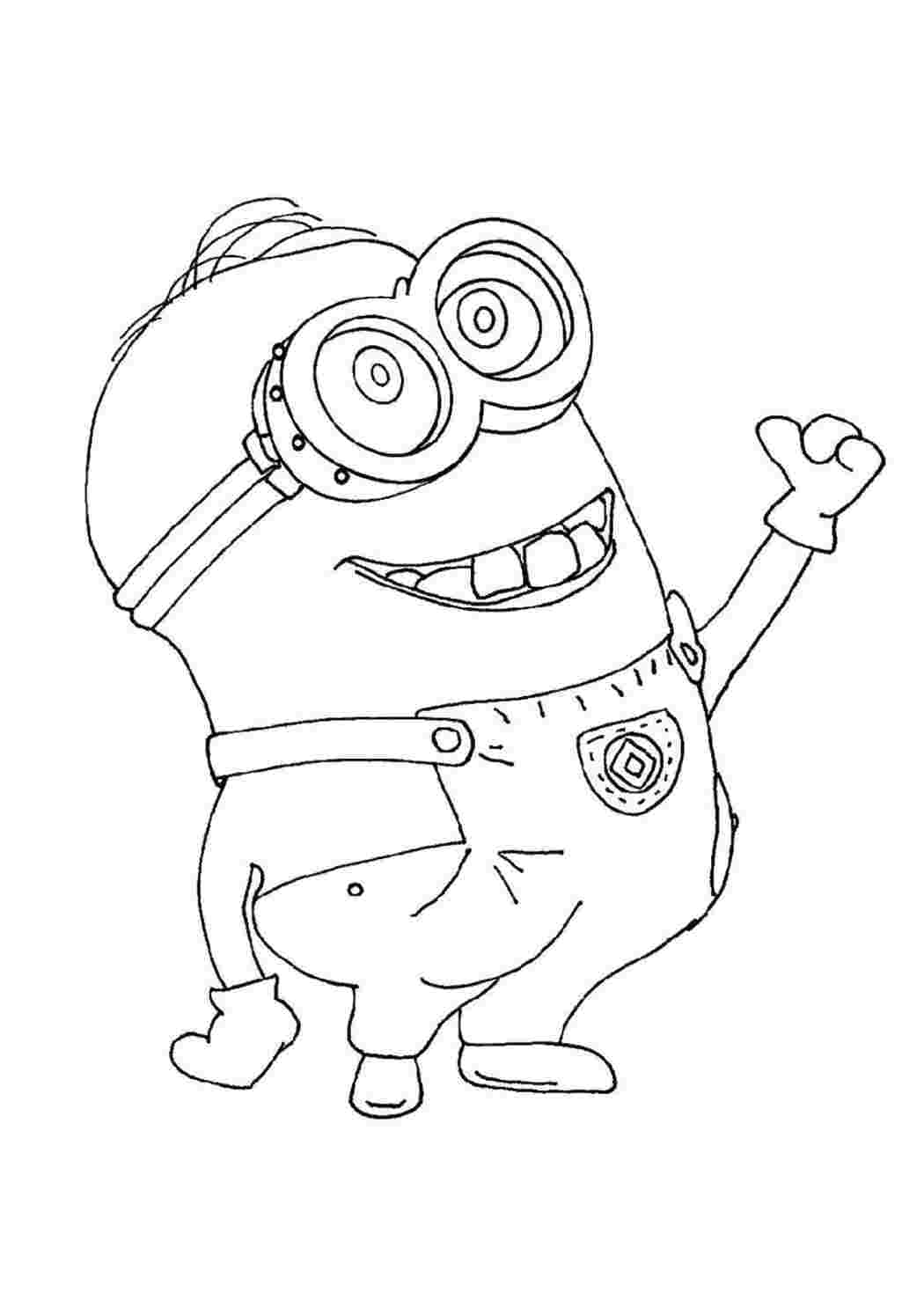 Раскраска Миньон