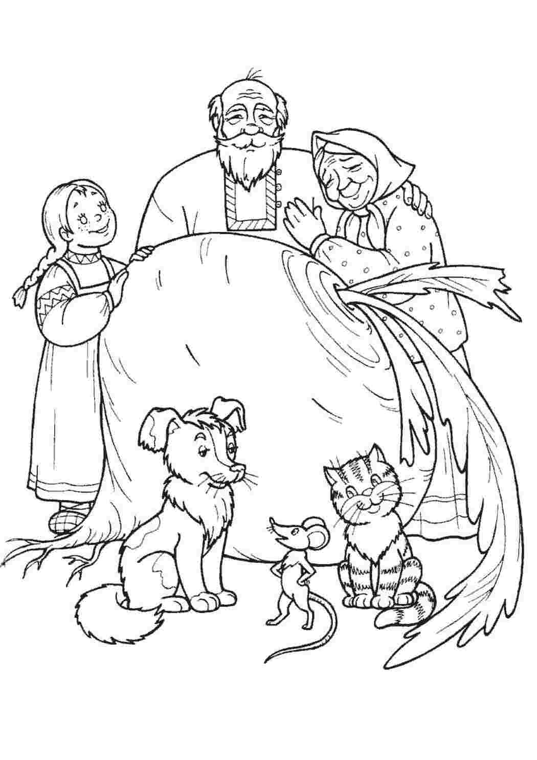 Раскраска Репка