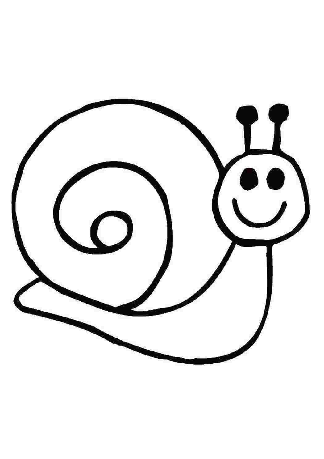 Раскраска Улиточка
