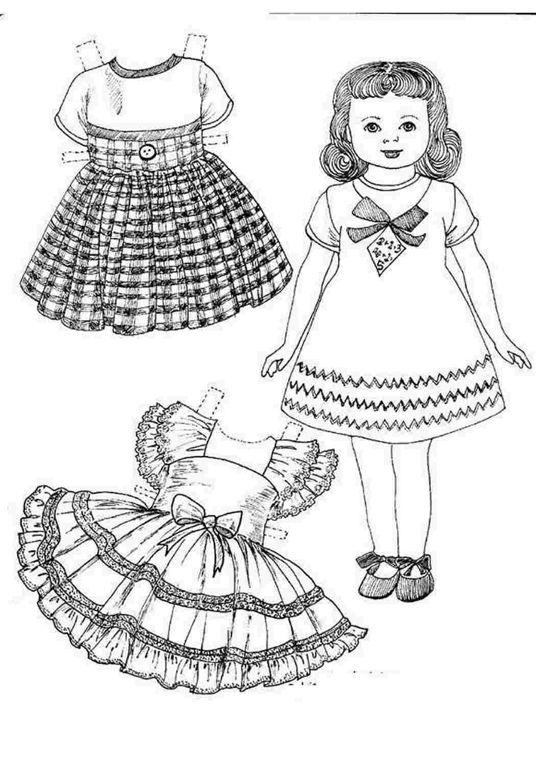 Распечатать большую куклу. Раскраска кукла. Платье для куклы раскраска для детей. Кукла с нарядами раскраска. Раскраска девочка"кукла в платье..