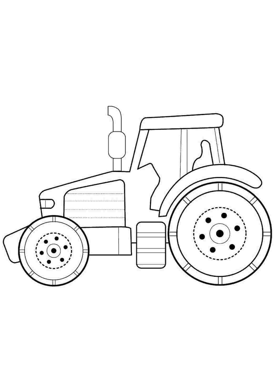 Раскраска Трактор