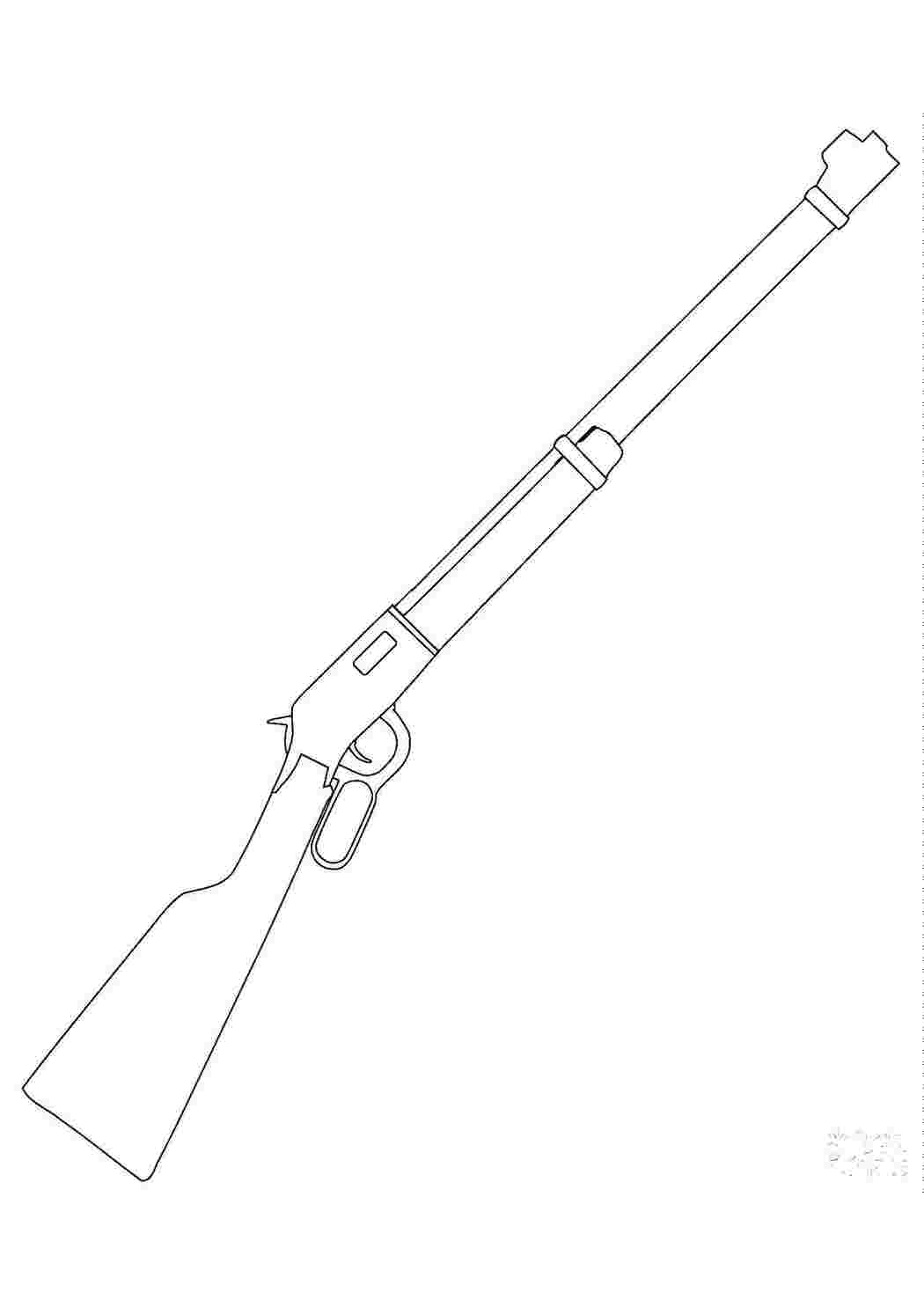 Раскраска Ружье
