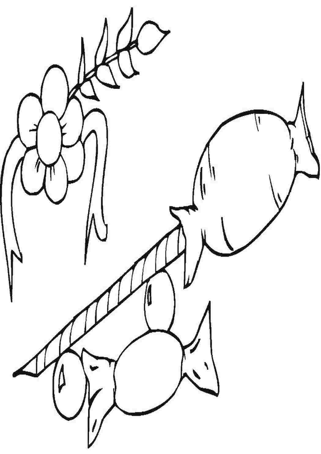 Раскраска Конфеты