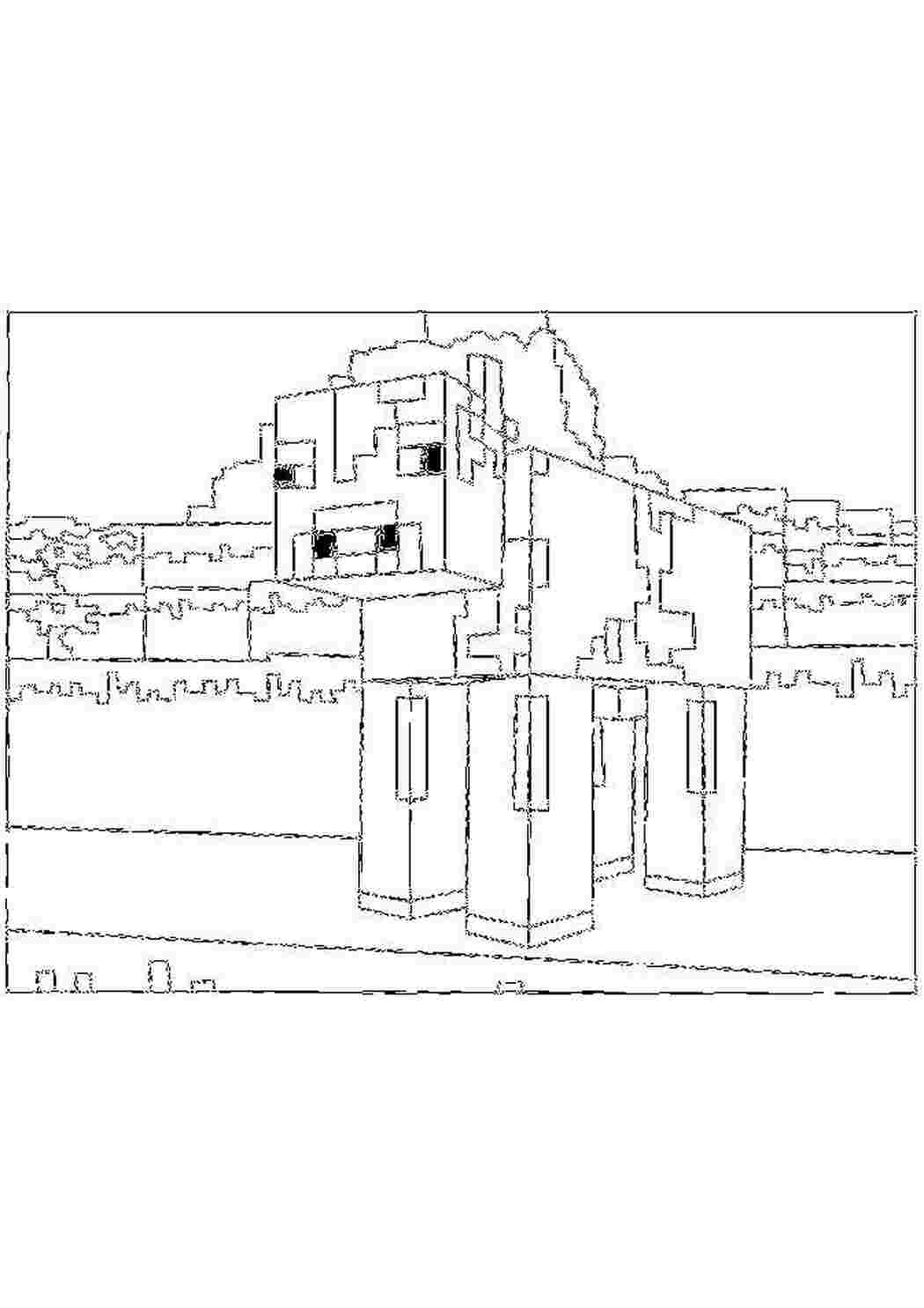 Раскраска Майнкрафт