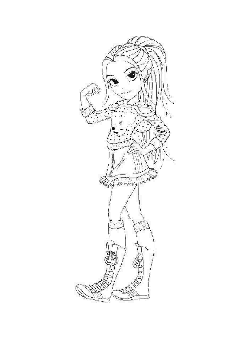 Раскраска Девушка