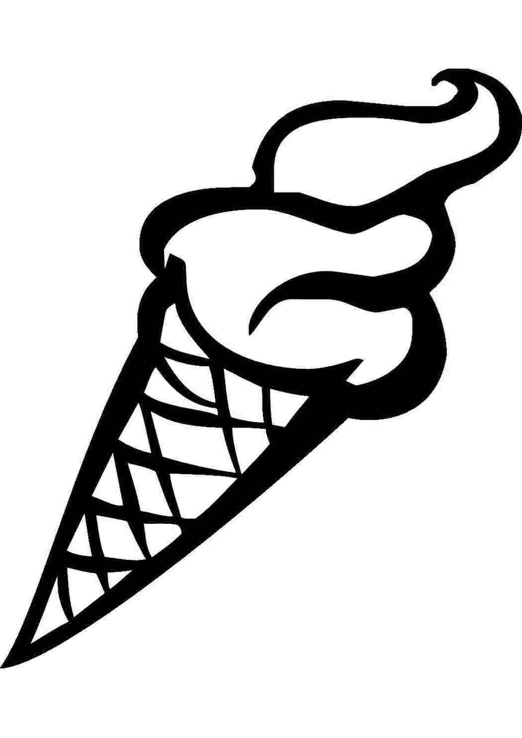 Раскраска Мороженое