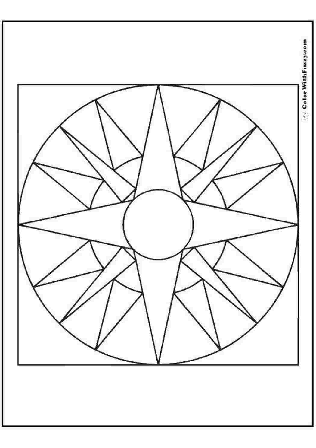 Круг из треугольников из бумаги. Геометрический узор в круге. Орнамент в круге легкий. Геометрический орнамент в круге. Орнамент из геометрических фигур.