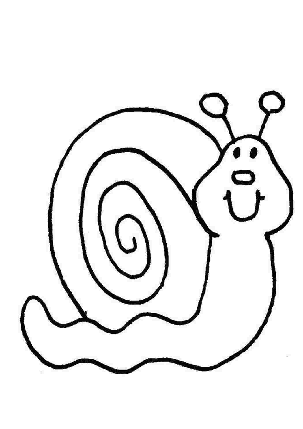 Раскраска Улиточка