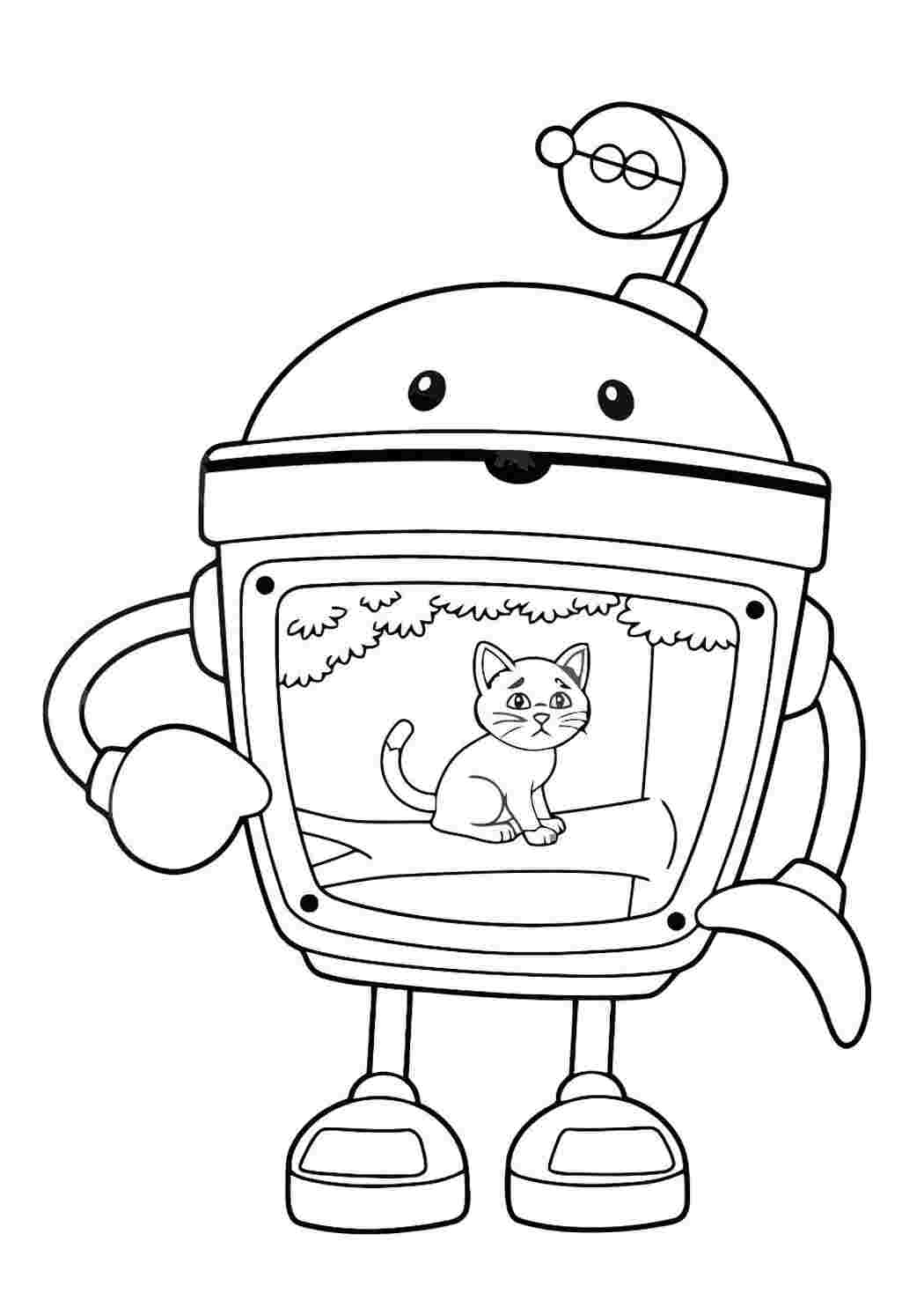 Раскраска Робот