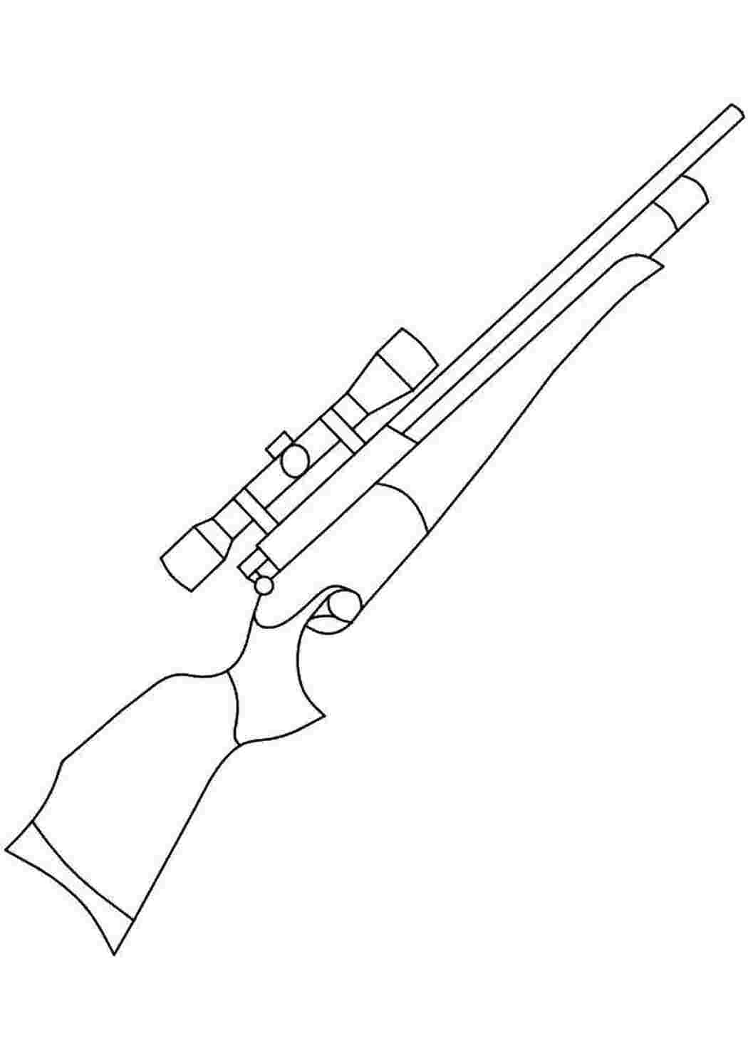 Раскраска Ружье