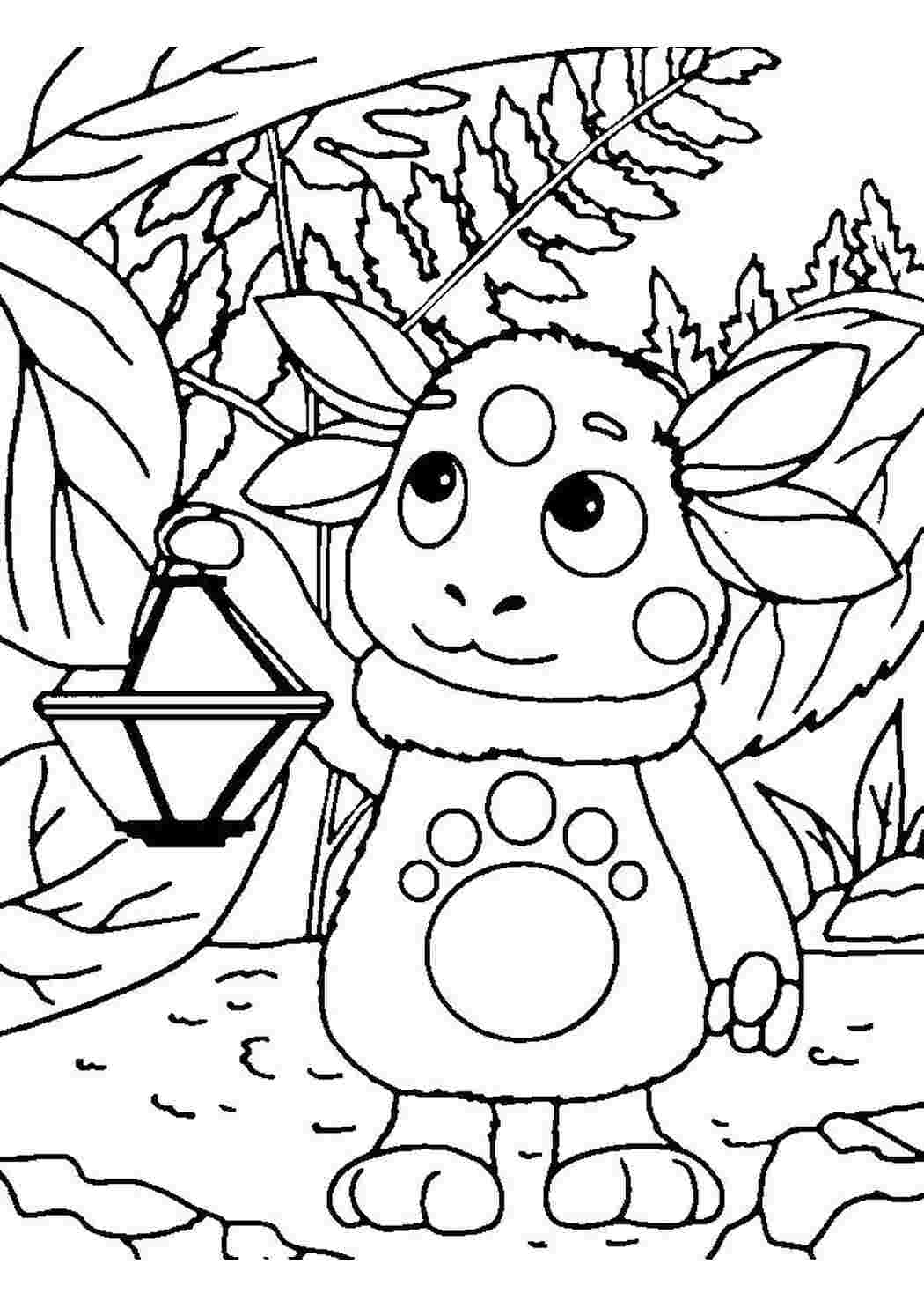 Раскраска Лунтик 