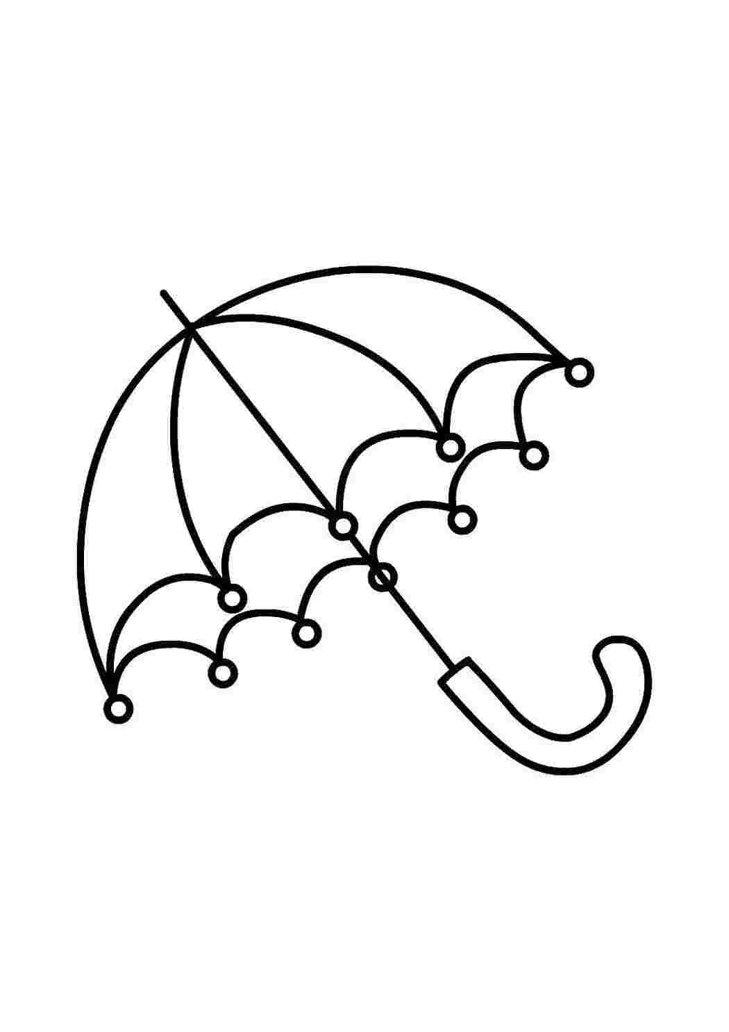 Раскраска Зонтик