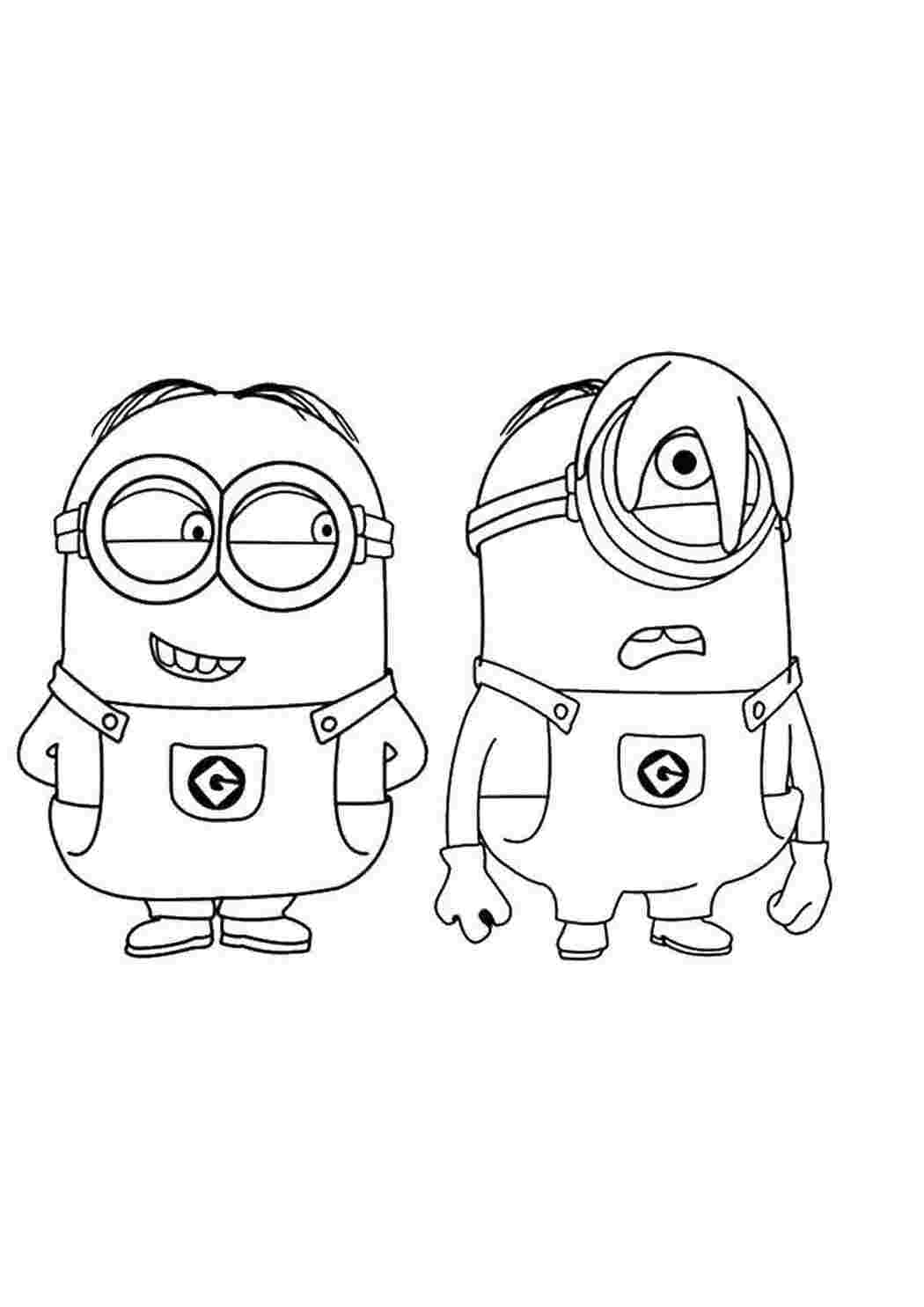 Раскраска Миньоны