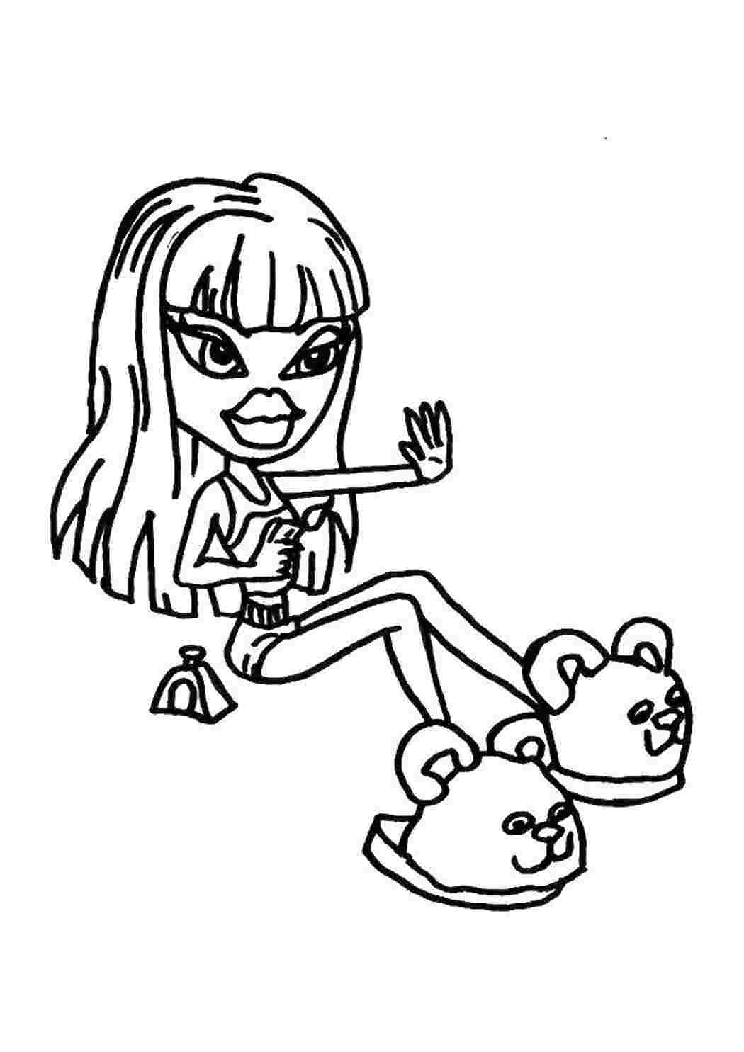 Раскраска Накрасила ногти