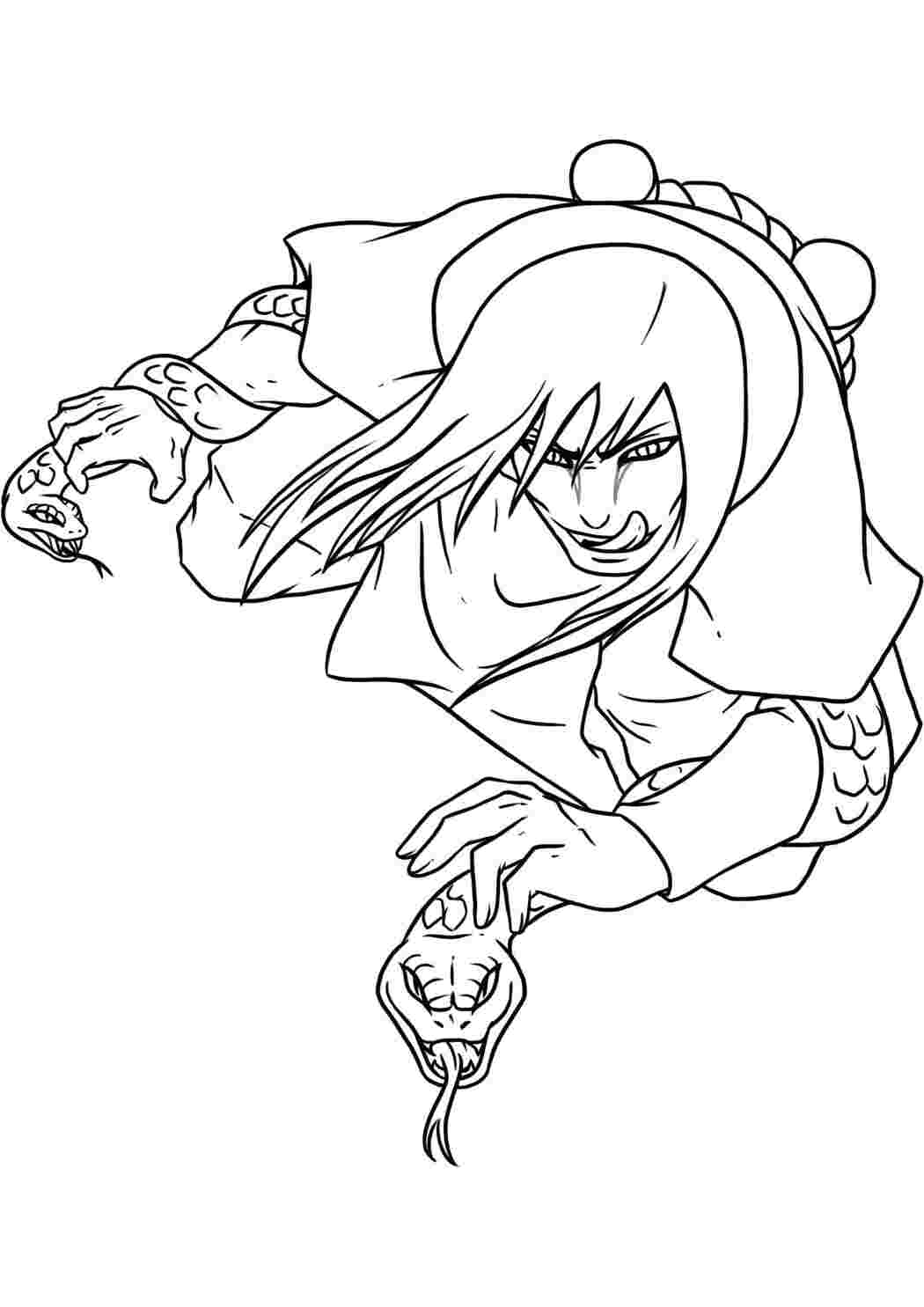 Раскраска Орочимару