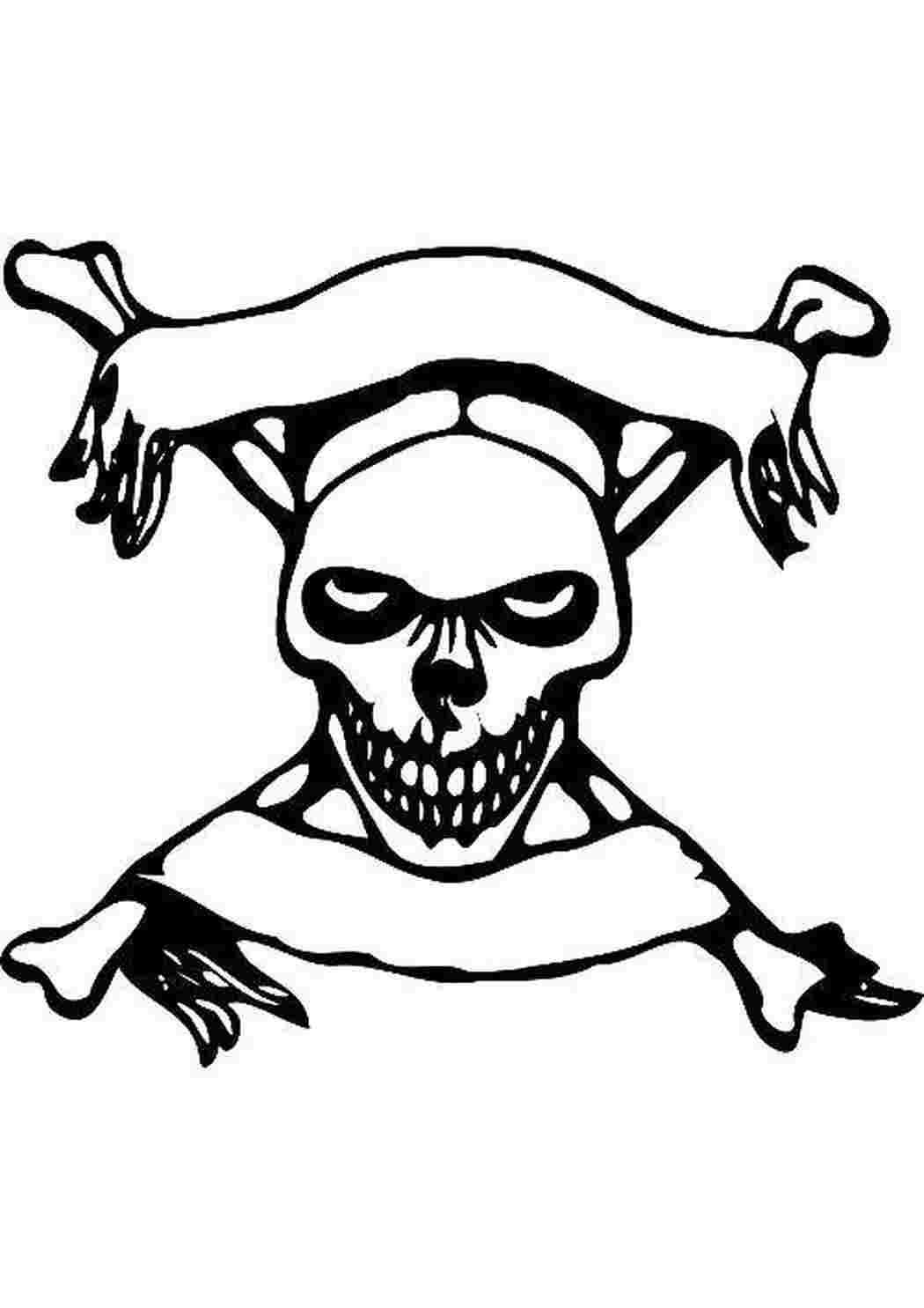 Раскраска Знамя пиратов