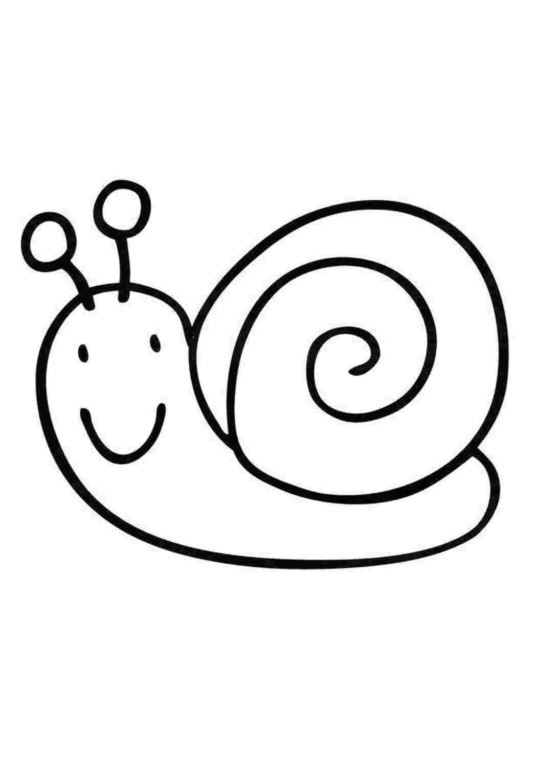 Раскраска Улыбчивая улитка