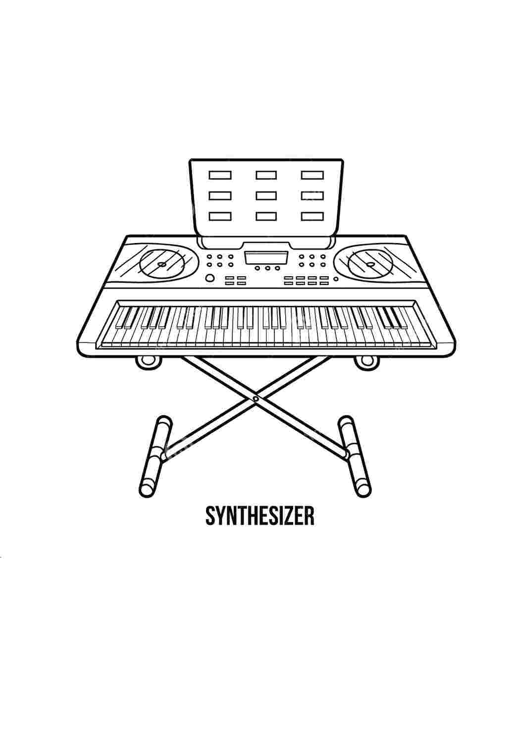 Раскраска Синтезатор