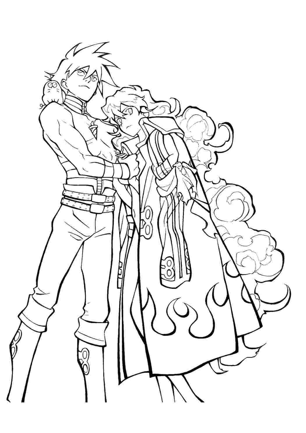 Раскраска Аниме