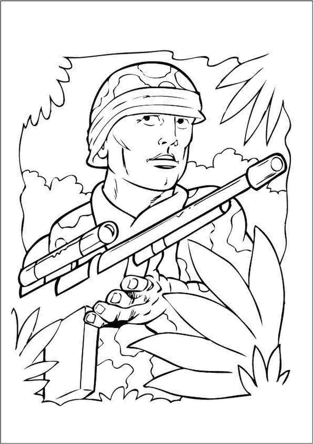 Раскраска  Снайпер