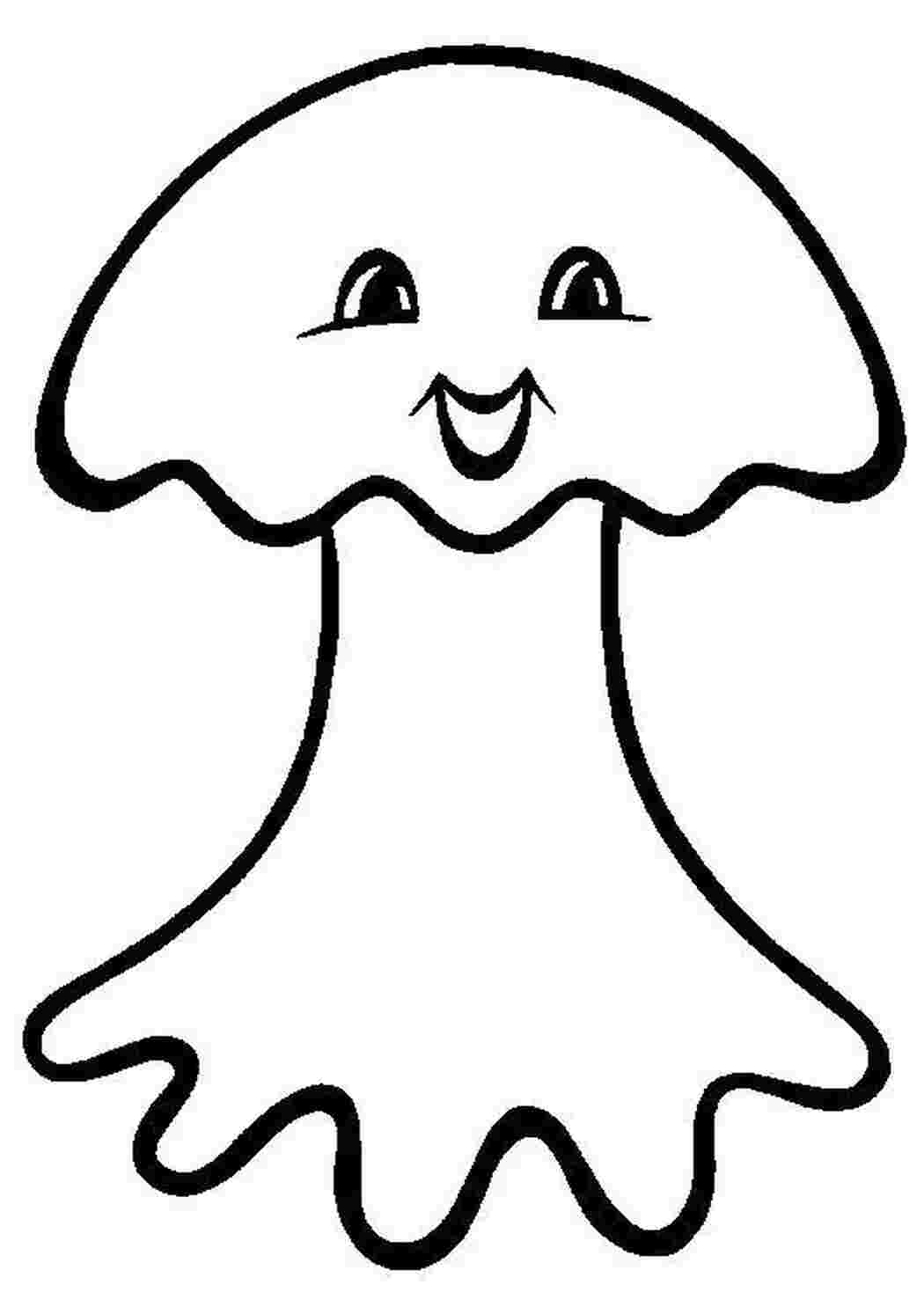 Раскраска Смешной грибочек