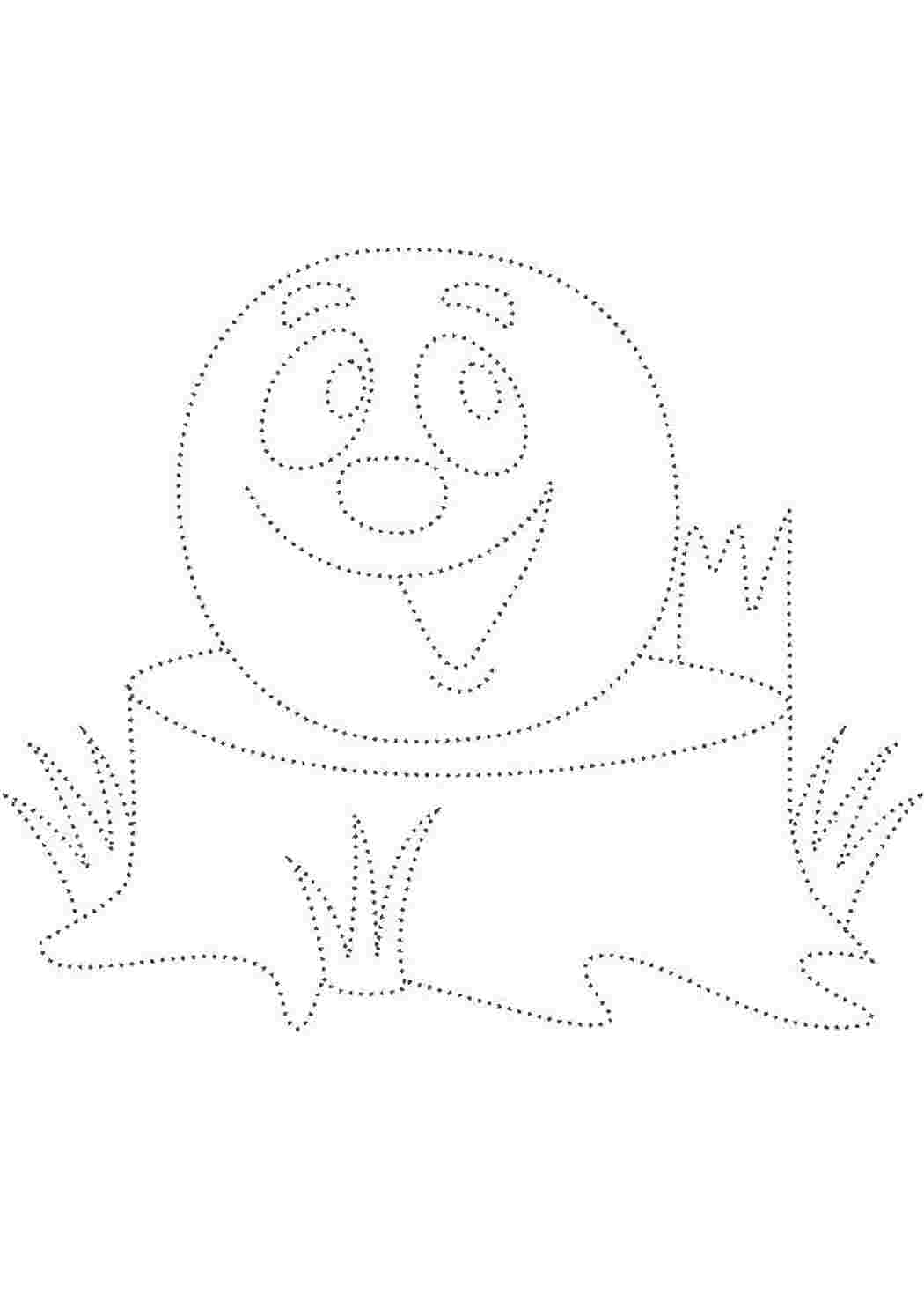 Раскраска kolobok9-obvodilka