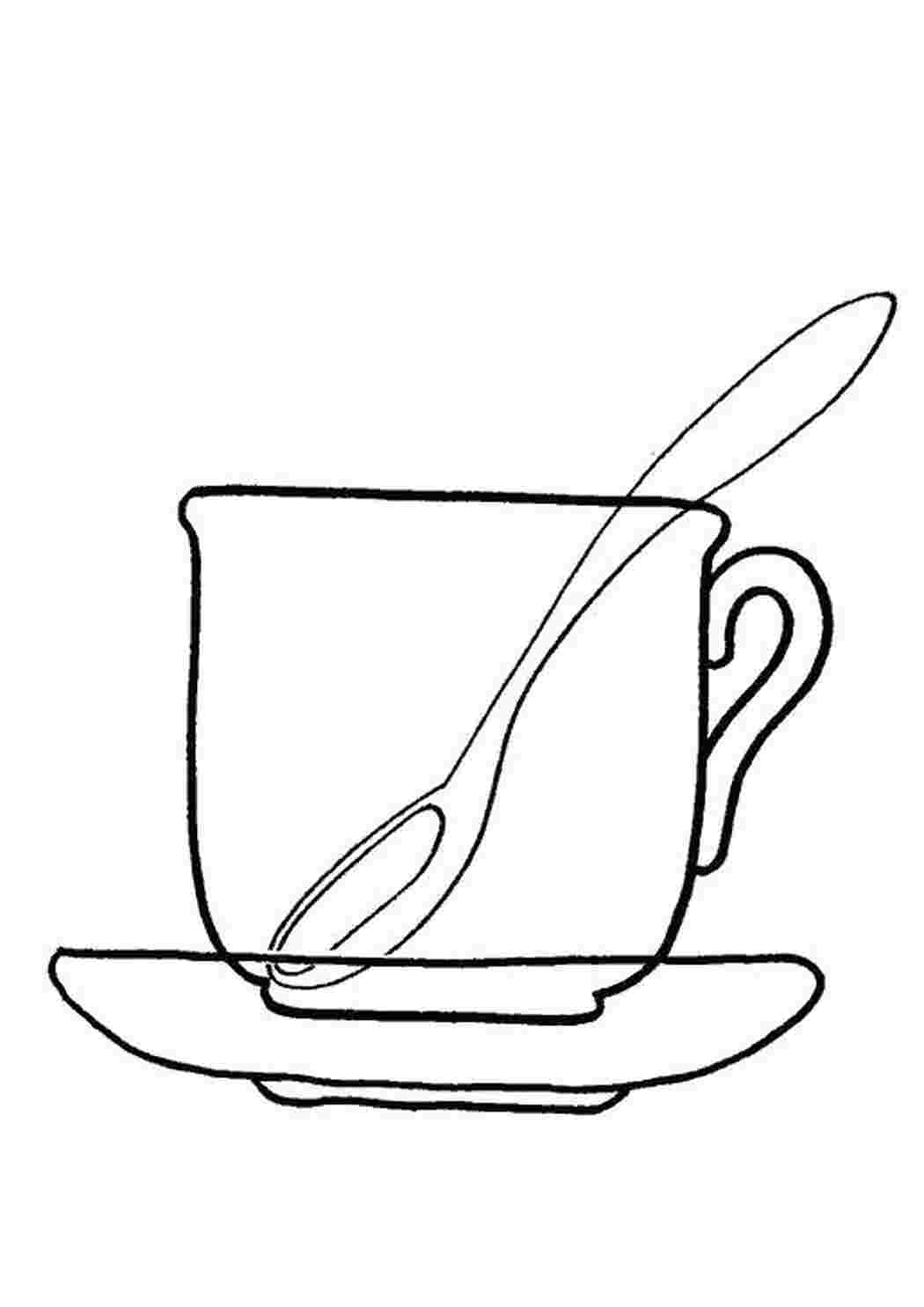 Раскраска Стеклянная посуда