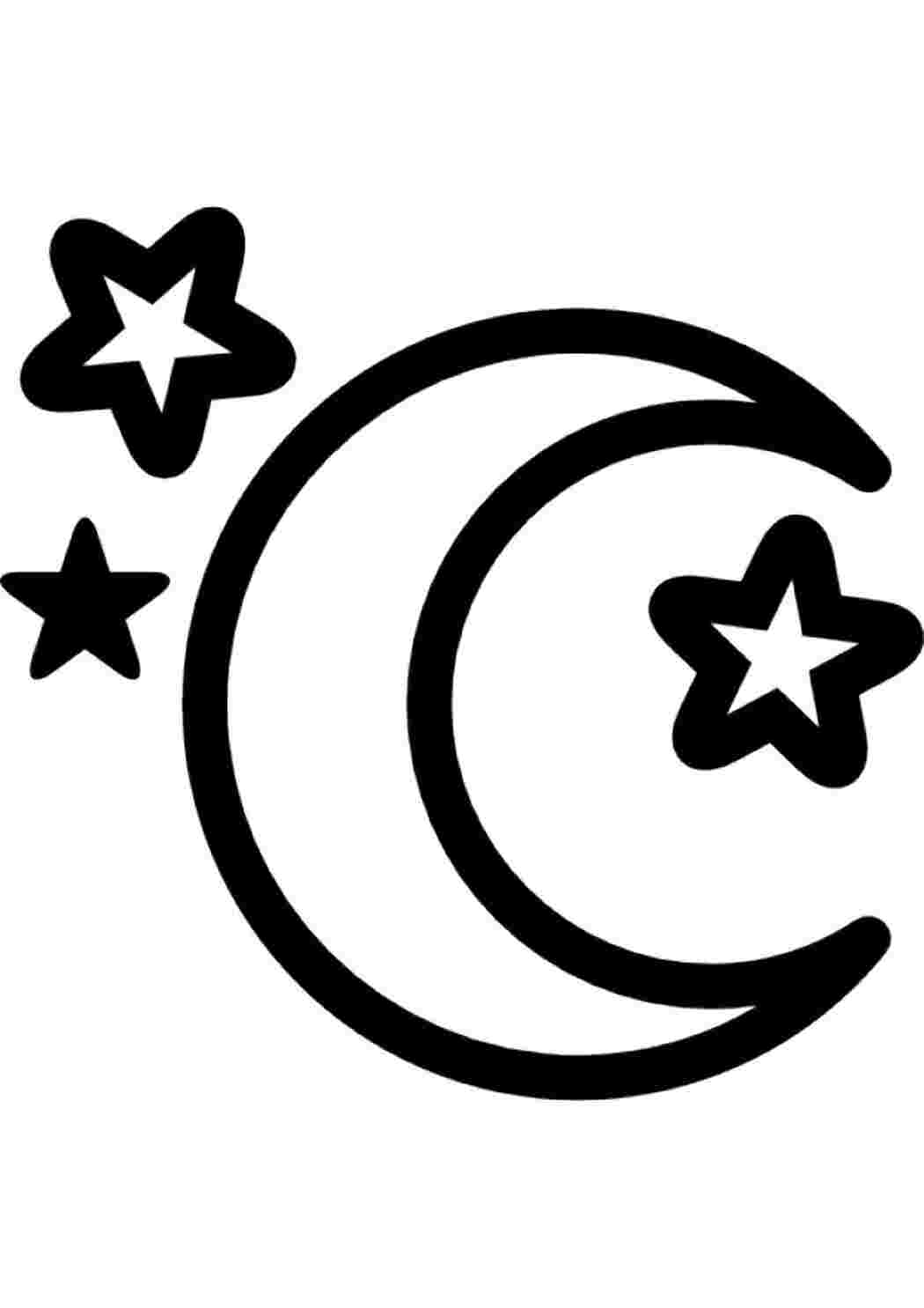 Иконка звезда и Луна