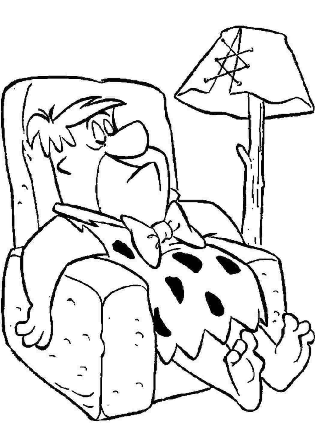 Раскраска Флинстоуны