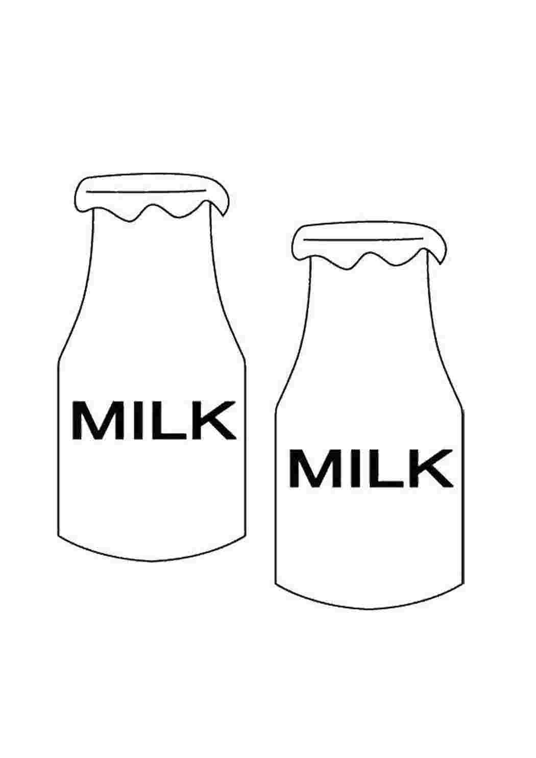 Раскраска Молоко