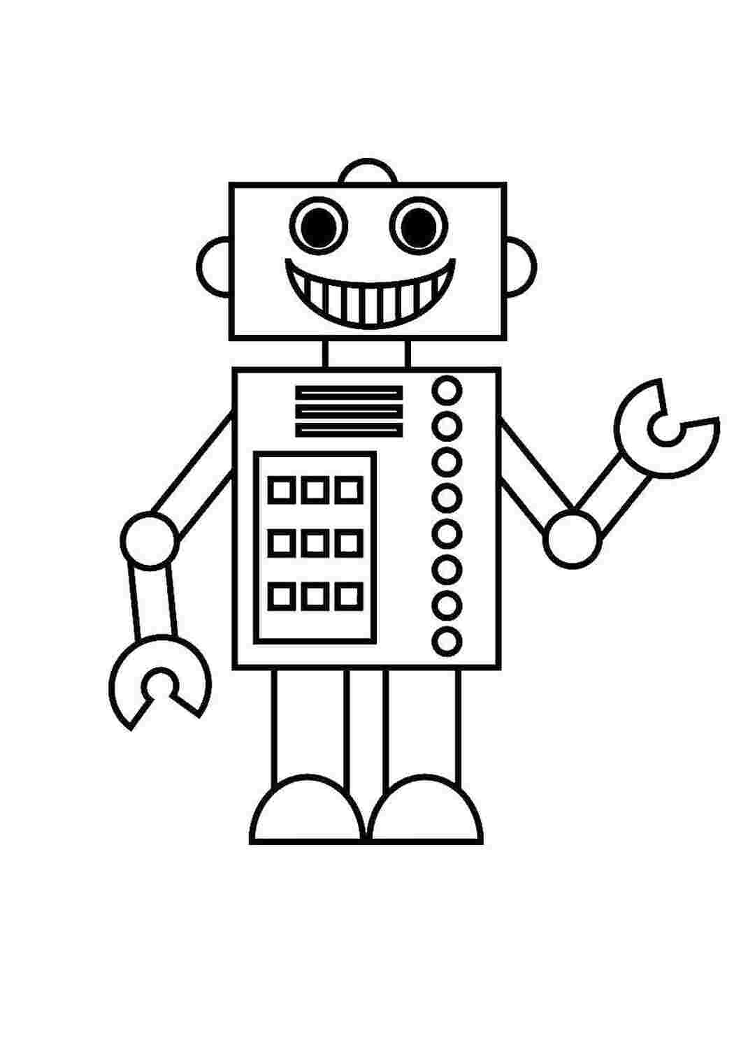 Раскраска Робот
