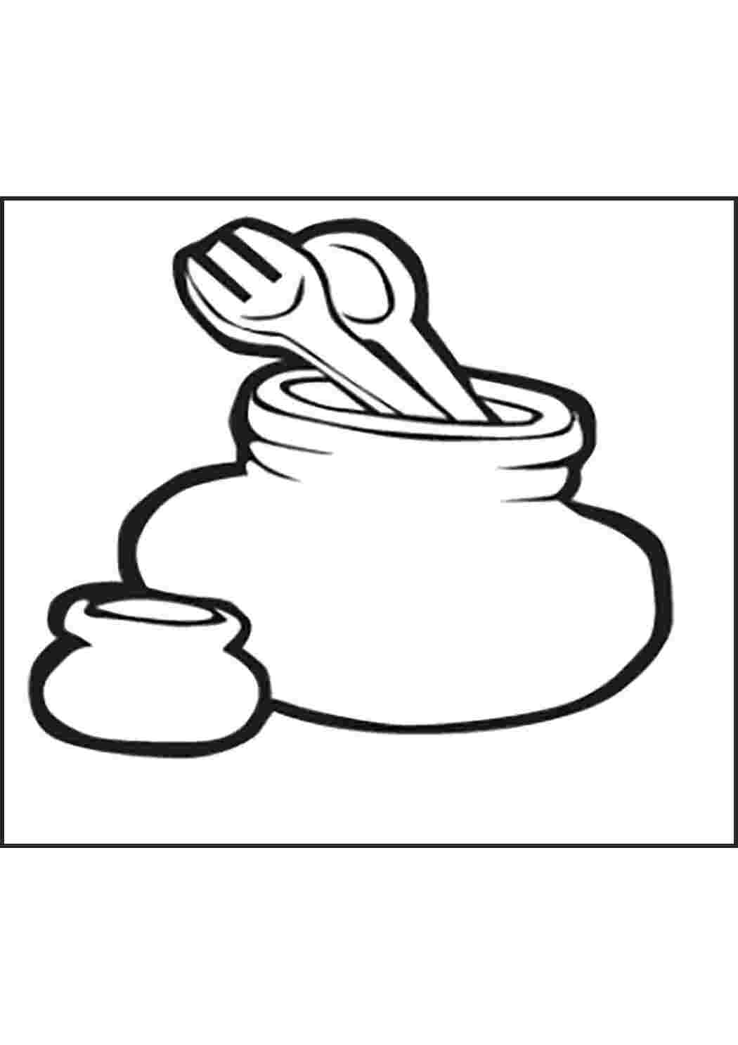 Раскраска Горшок