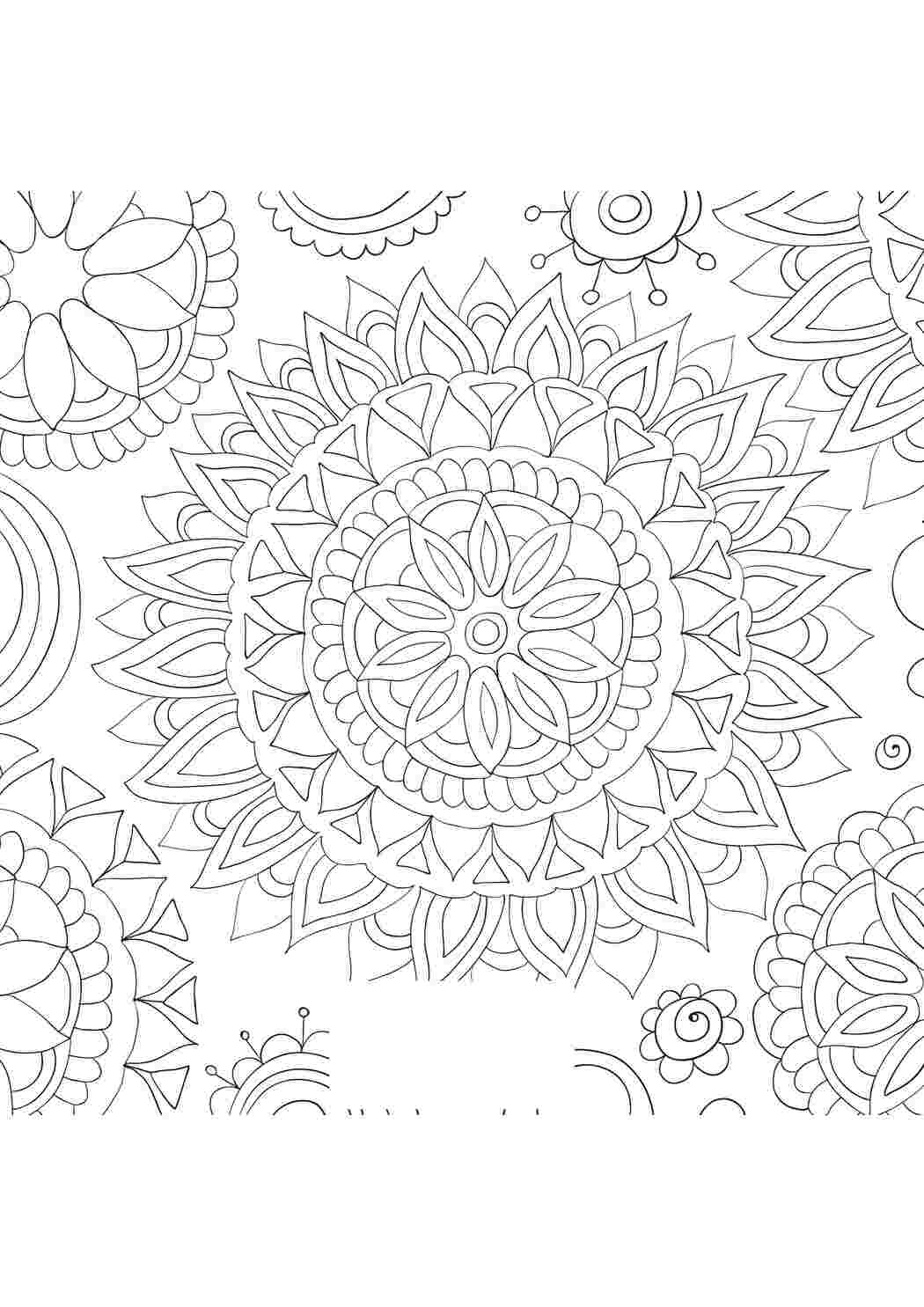 Раскраска Скачать раскраску анти-стресс раскраску