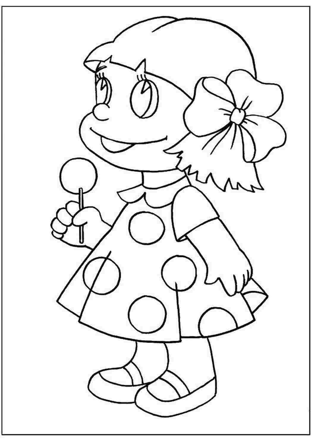 Раскраска Кукла