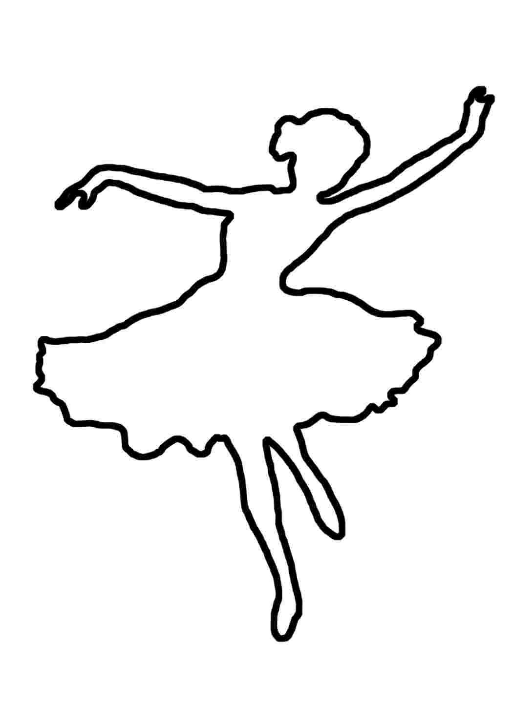 Шаблон балерины для вырезания