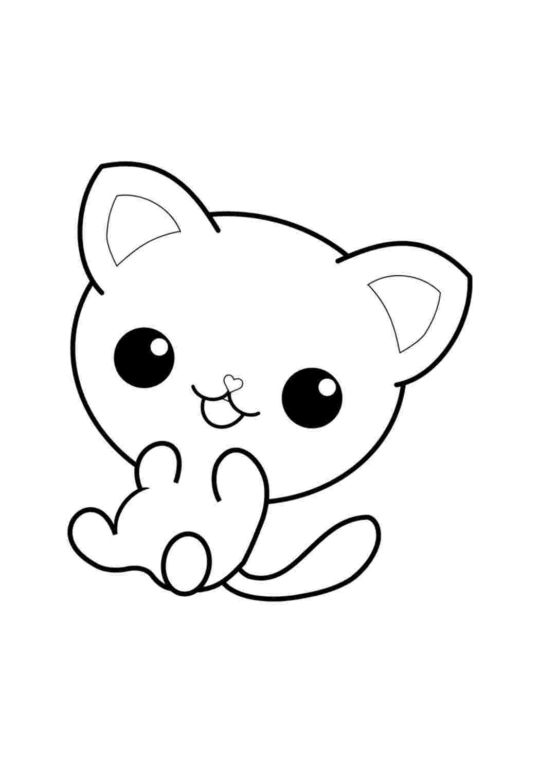 Раскраска Котенок