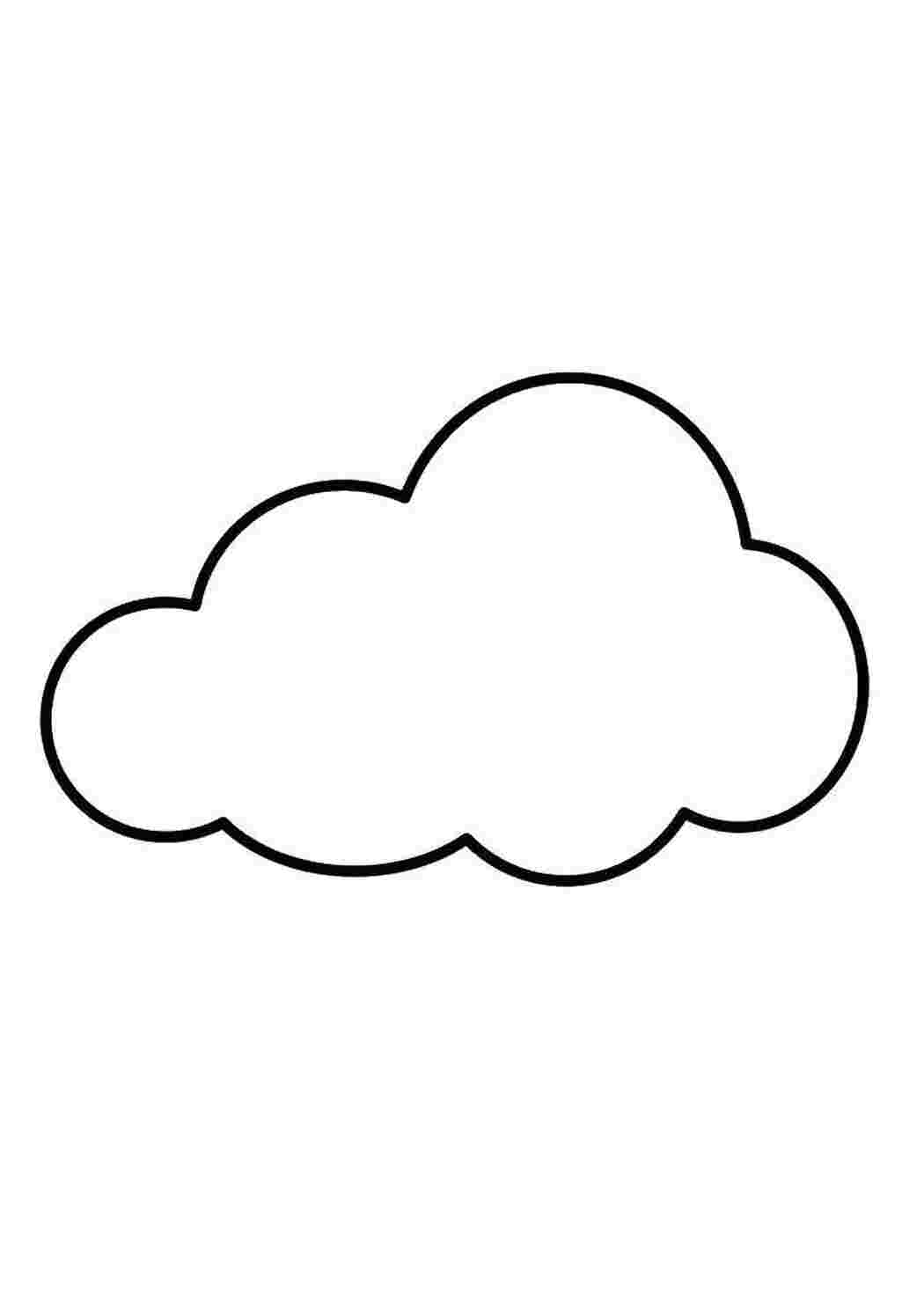 картинки для раскрашивания облака
