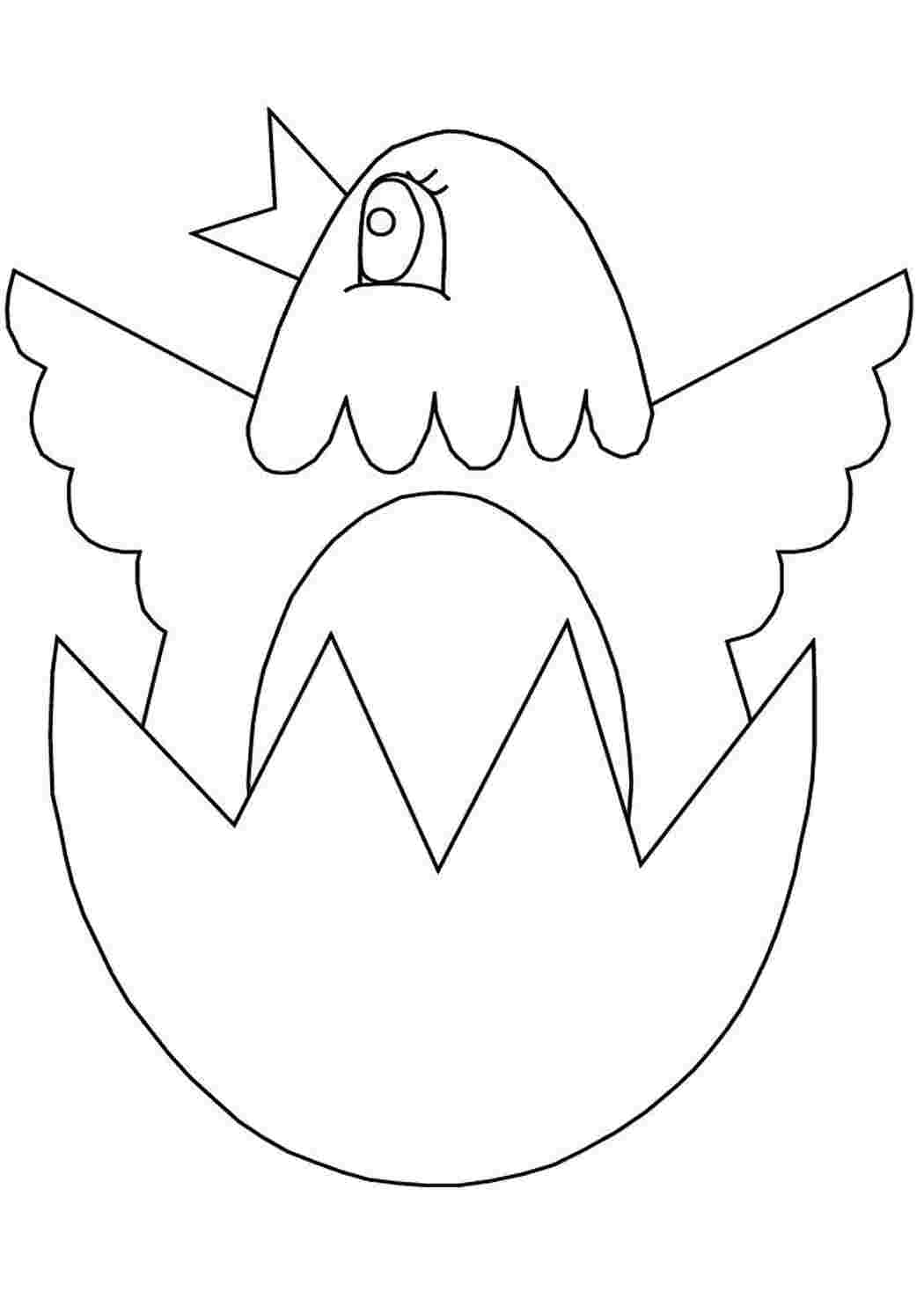 Раскраска Цыплёнок