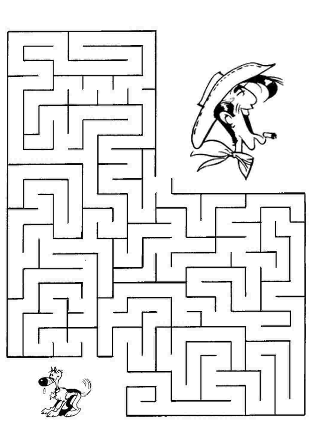 Раскраска прохождение лабиринта