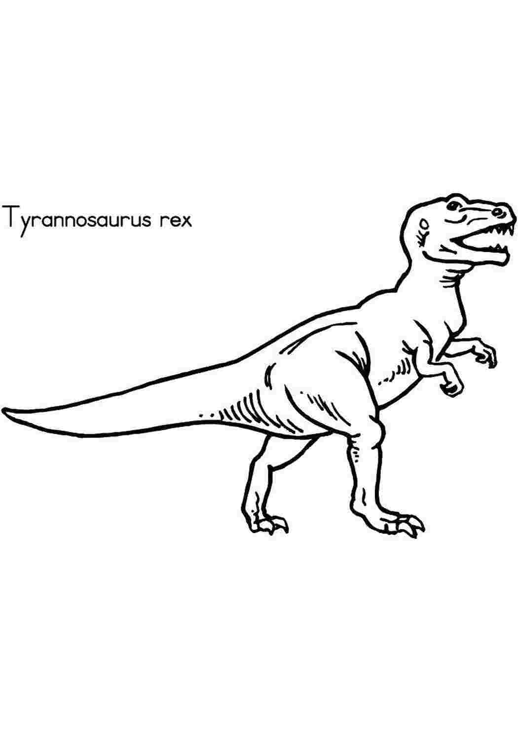 Динозавр схематично рисунок