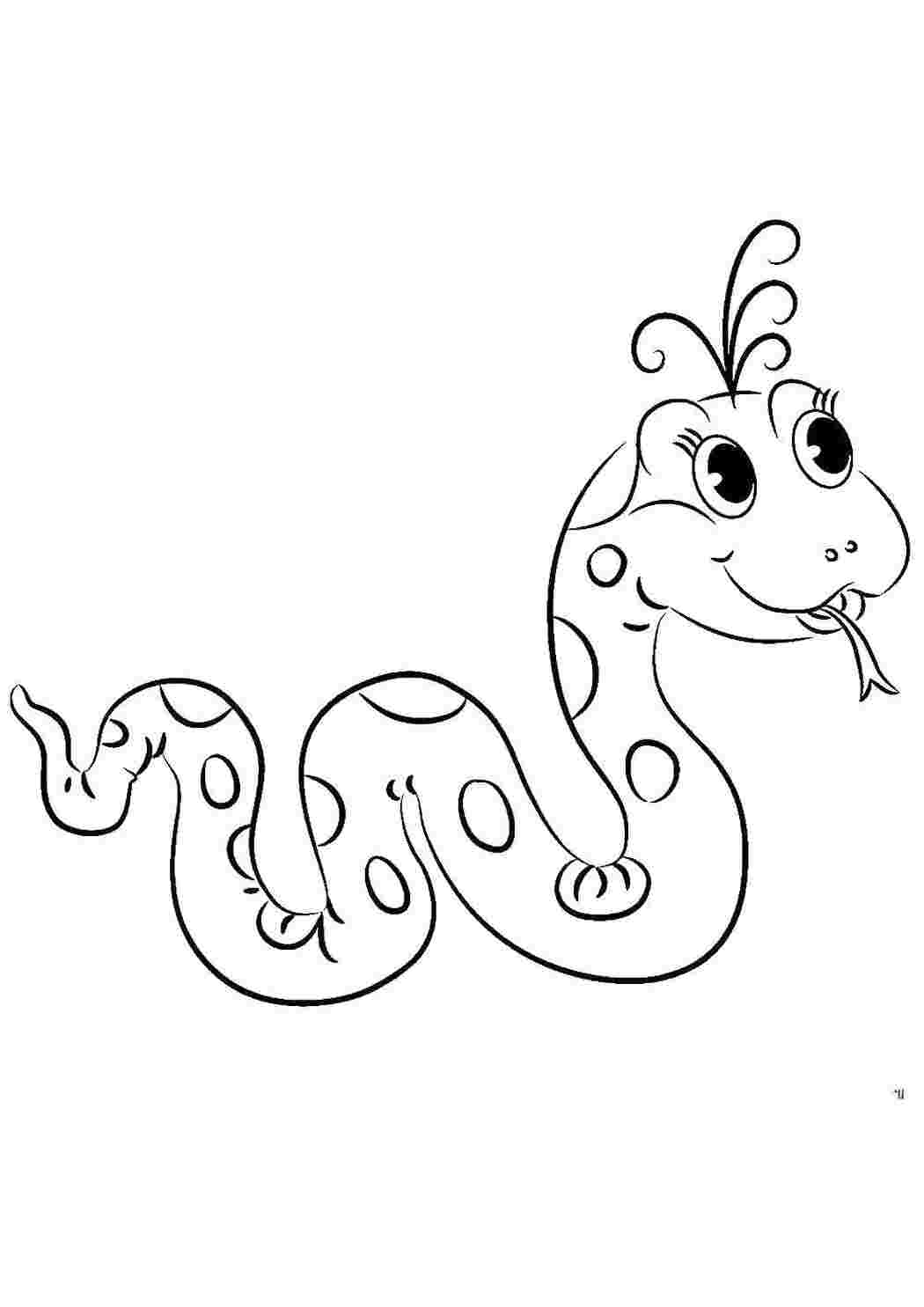 Раскраска Змея