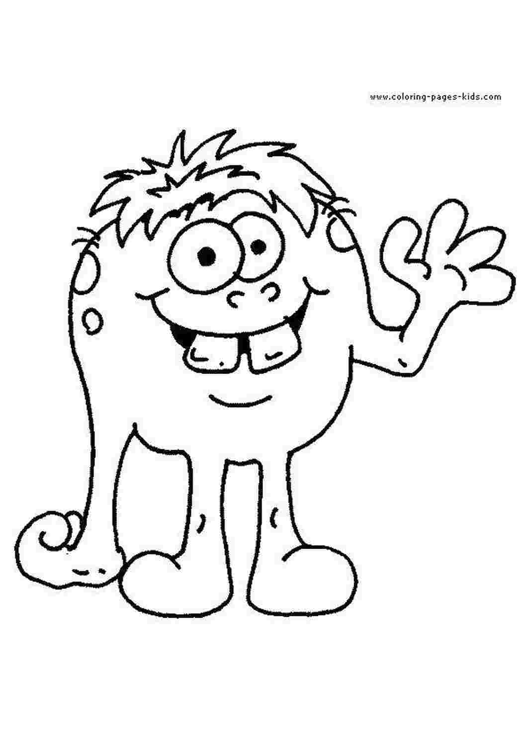 Раскраска Зубастик