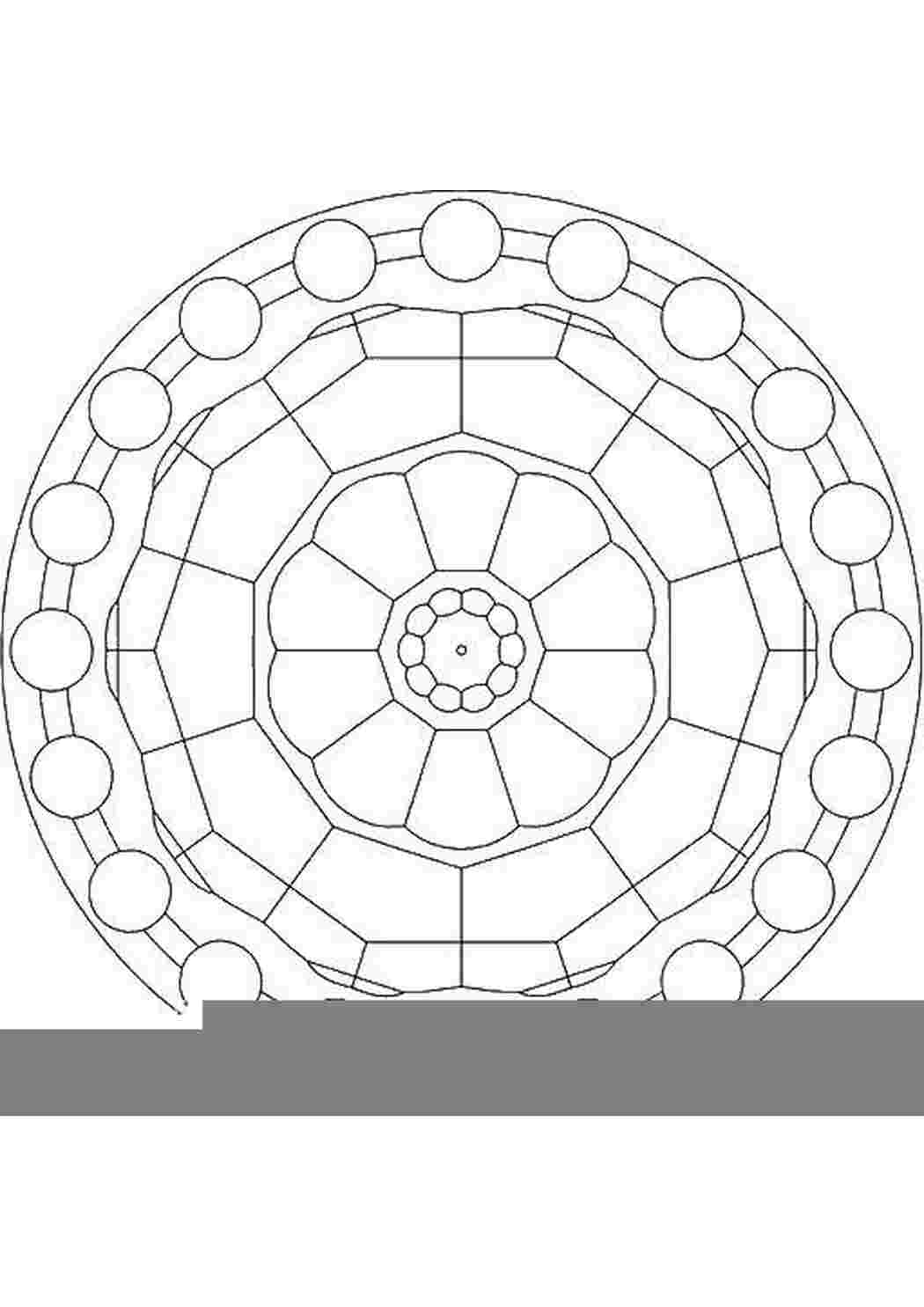 Раскраска Тарелка