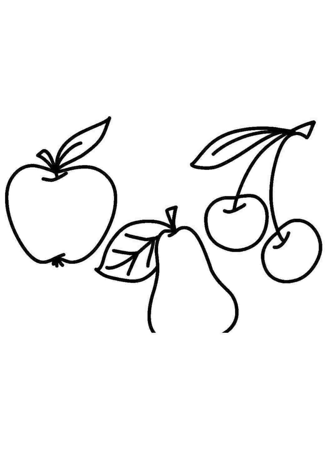 Раскраска Фрукты