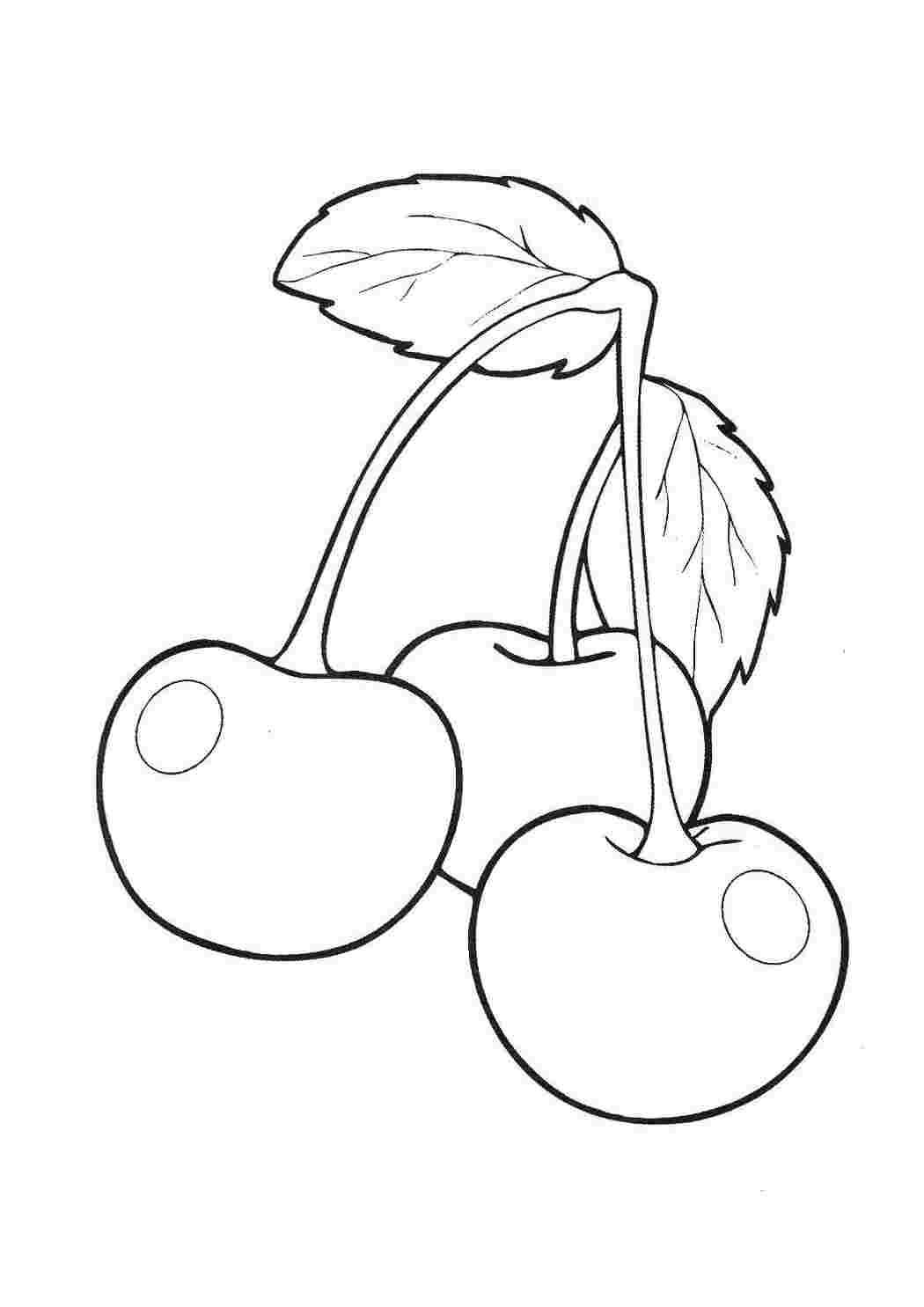 Раскраска Вишня