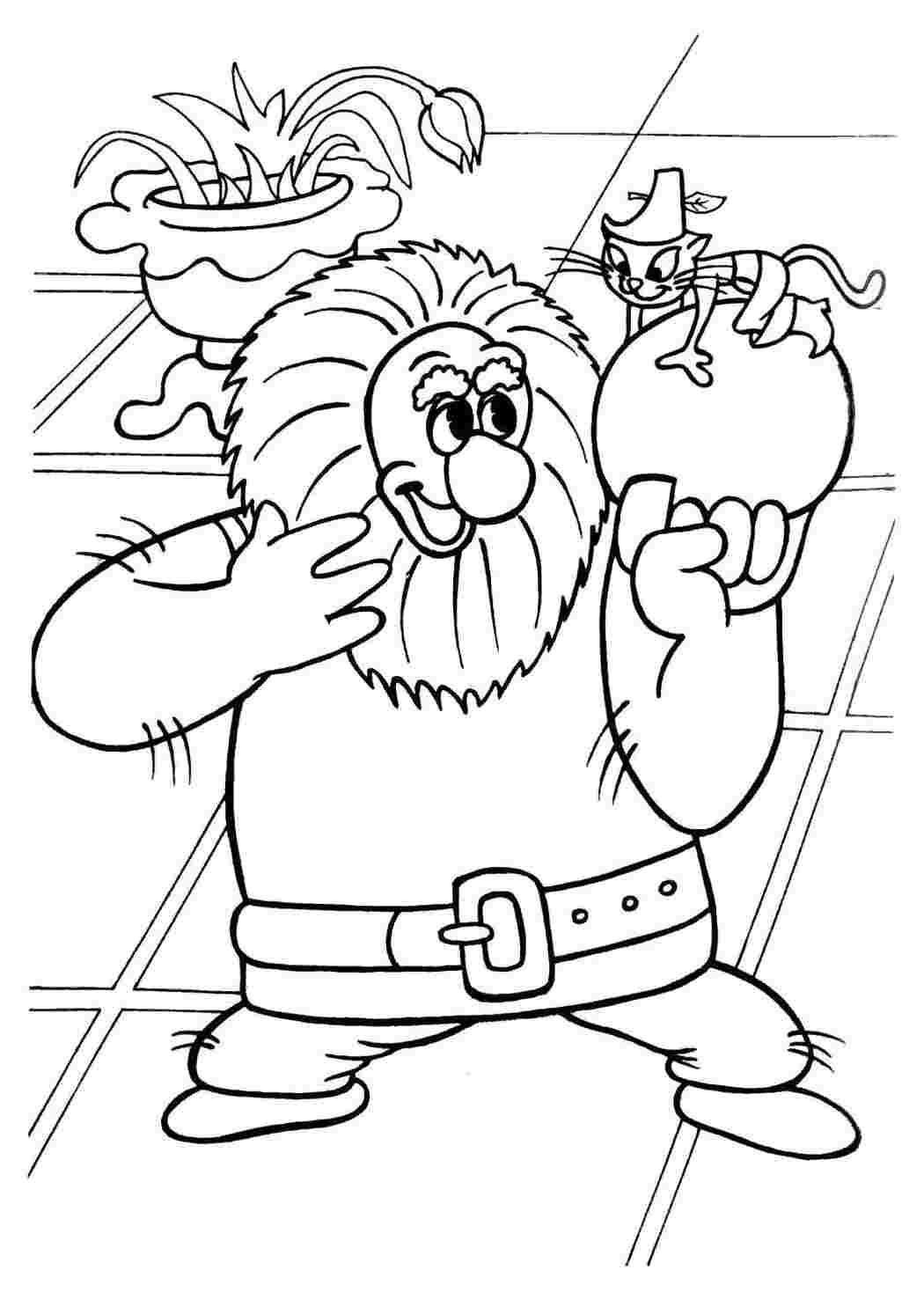 Раскраска Карабас Барабас